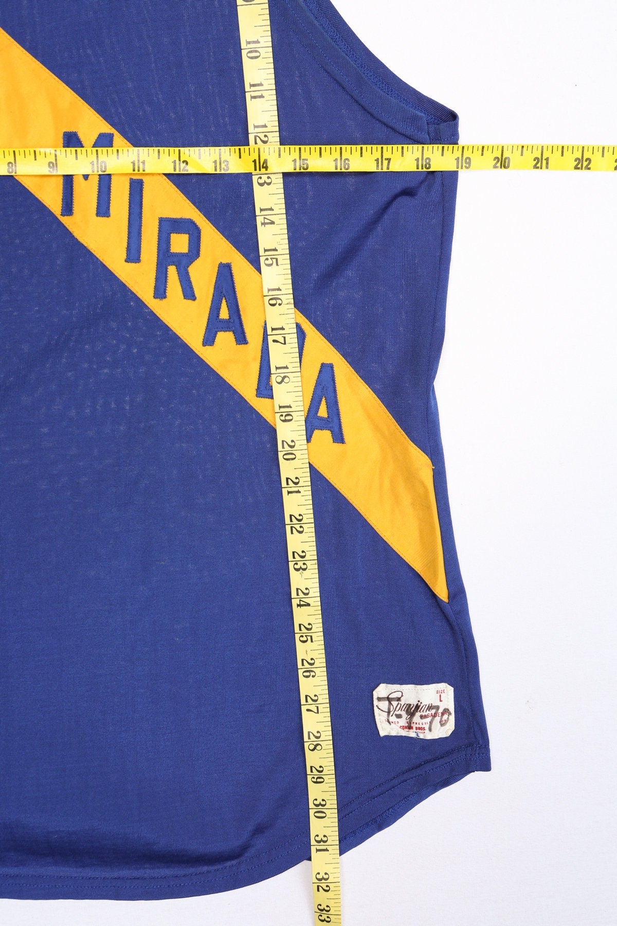 Vintage Blue Jersey - La Mirada - Spanjian Pasadena Label