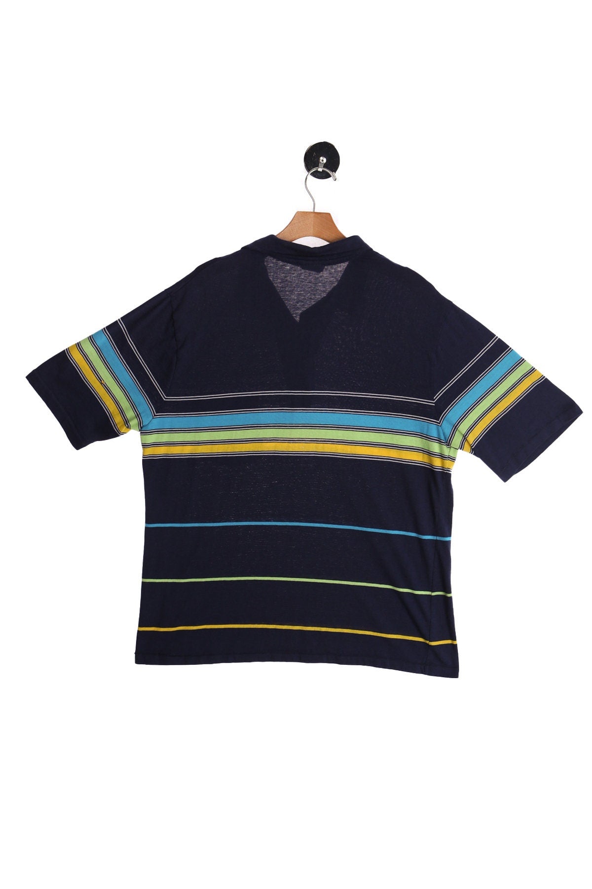 Vintage Hobie Blue Striped Polo Shirt - Era ( 70's - 80's )
