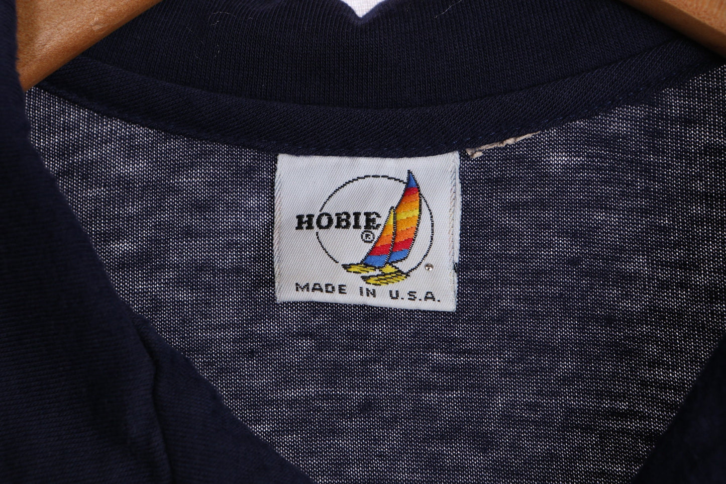 Vintage Hobie Blue Striped Polo Shirt - Era ( 70's - 80's )