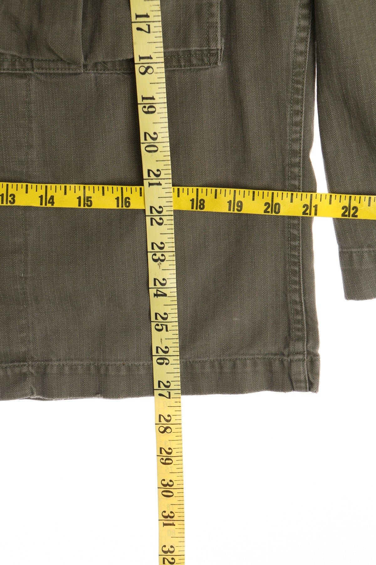 Vintage US Military Jacket With Steel Star Buttons - Era Estimated Around WWII