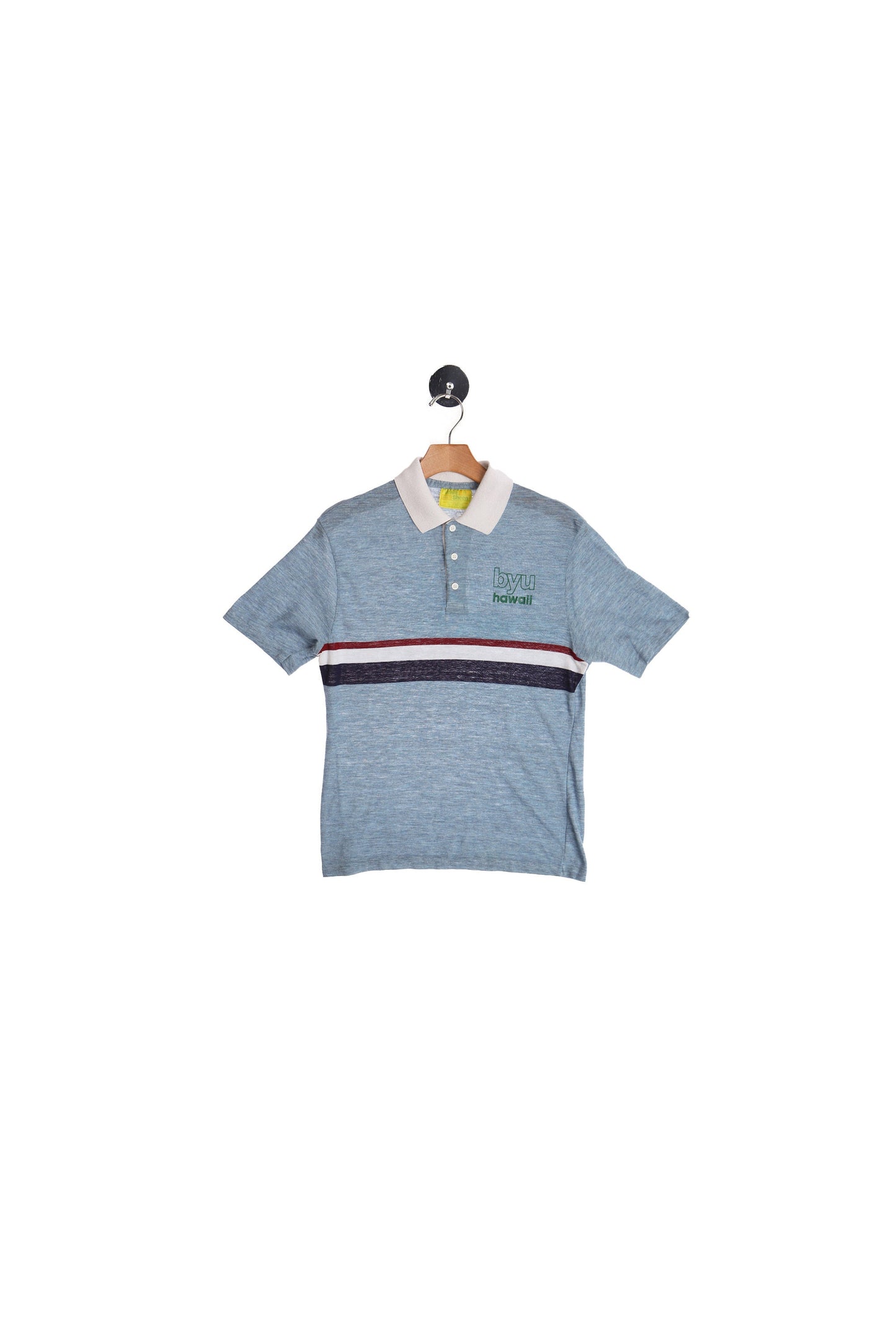 Vintage Men Light Blue Polo Shirt