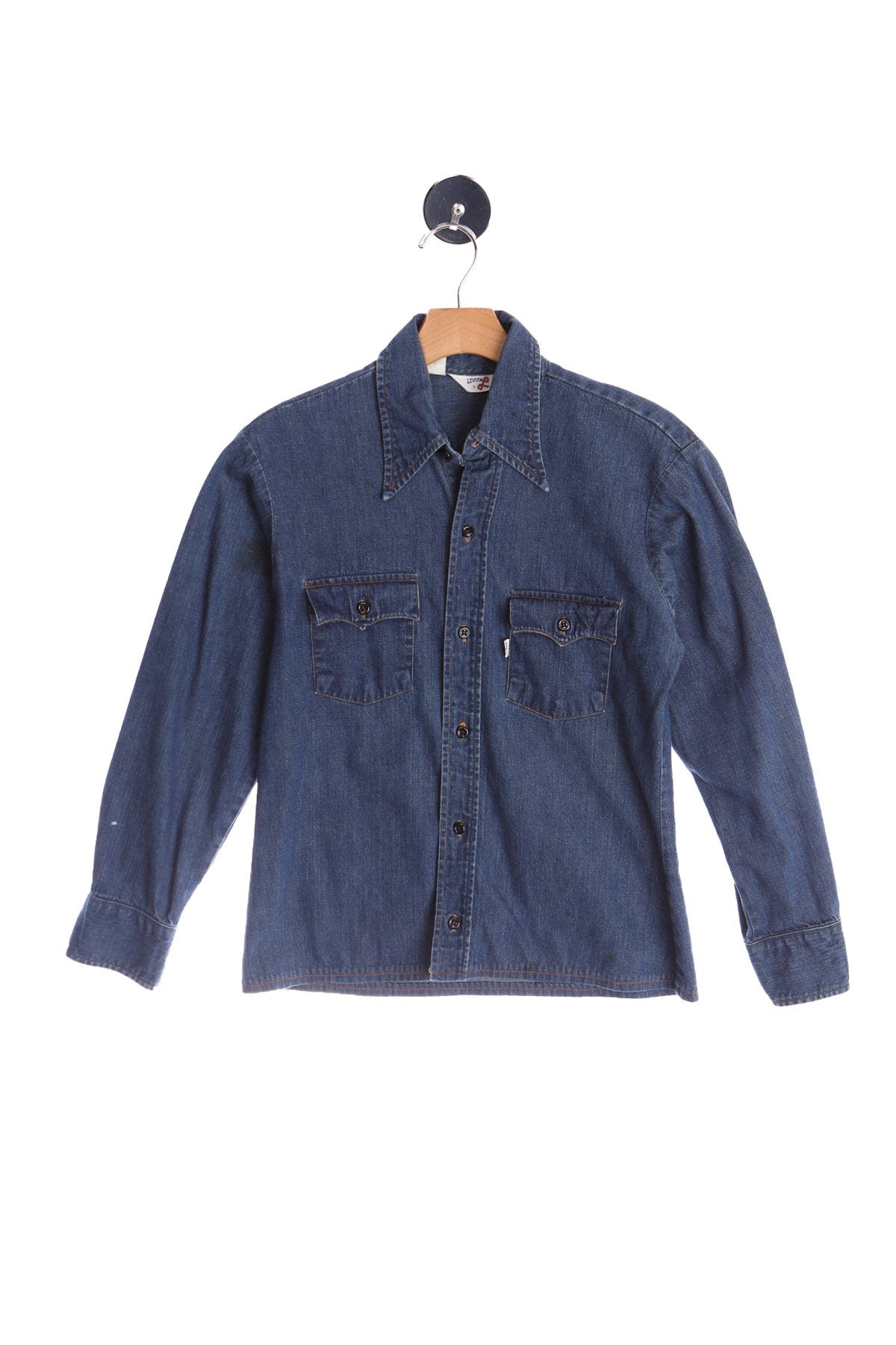 Vintage Levi's Denim Shirt With Back Embroidery