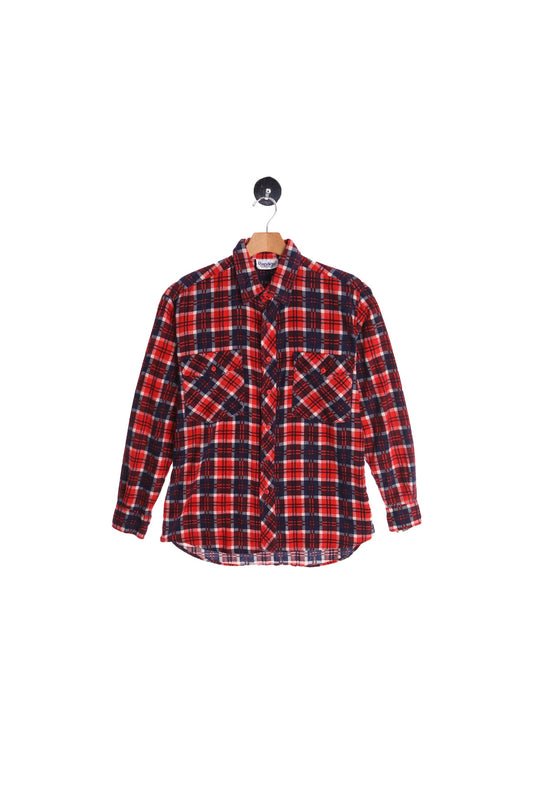 Vintage Red Plaid Flannel Shirt
