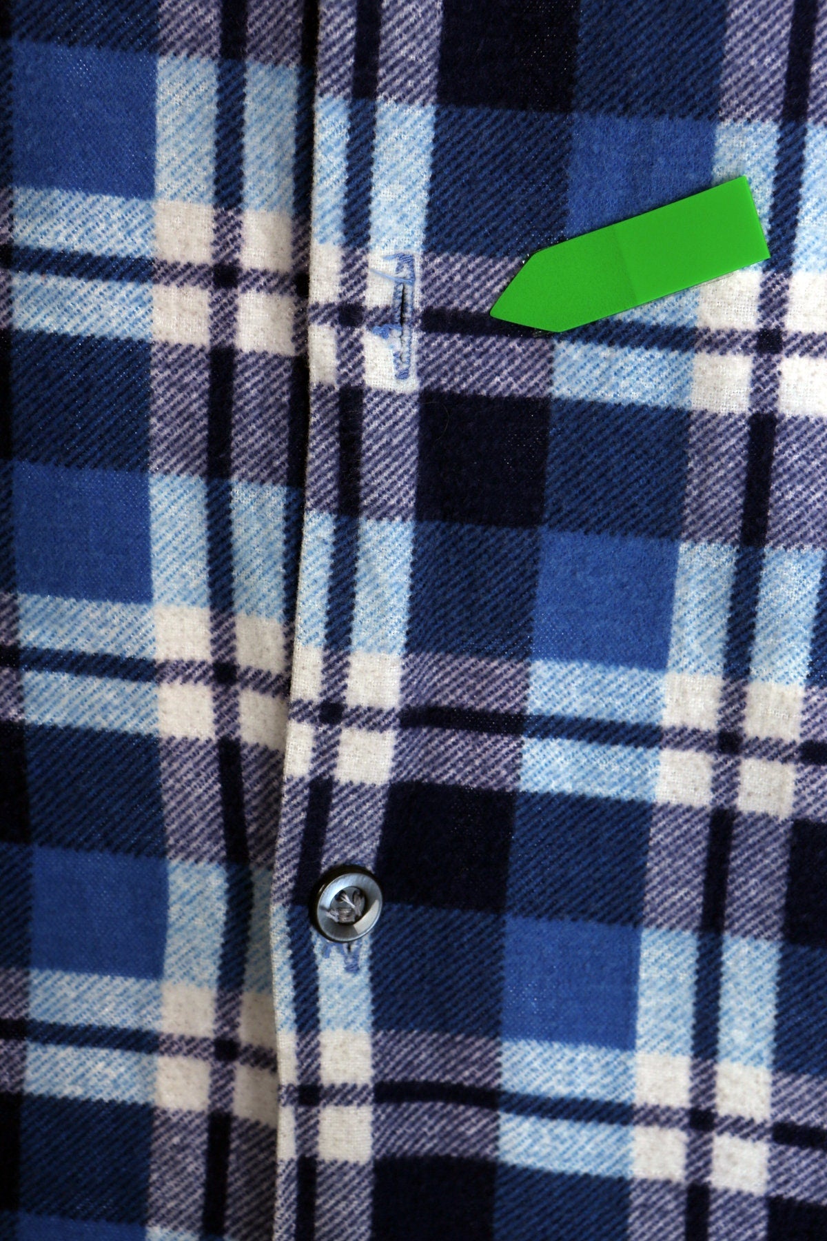 Vintage Plaid Blue Flannel Shirt - Era ( 70's - 80's )