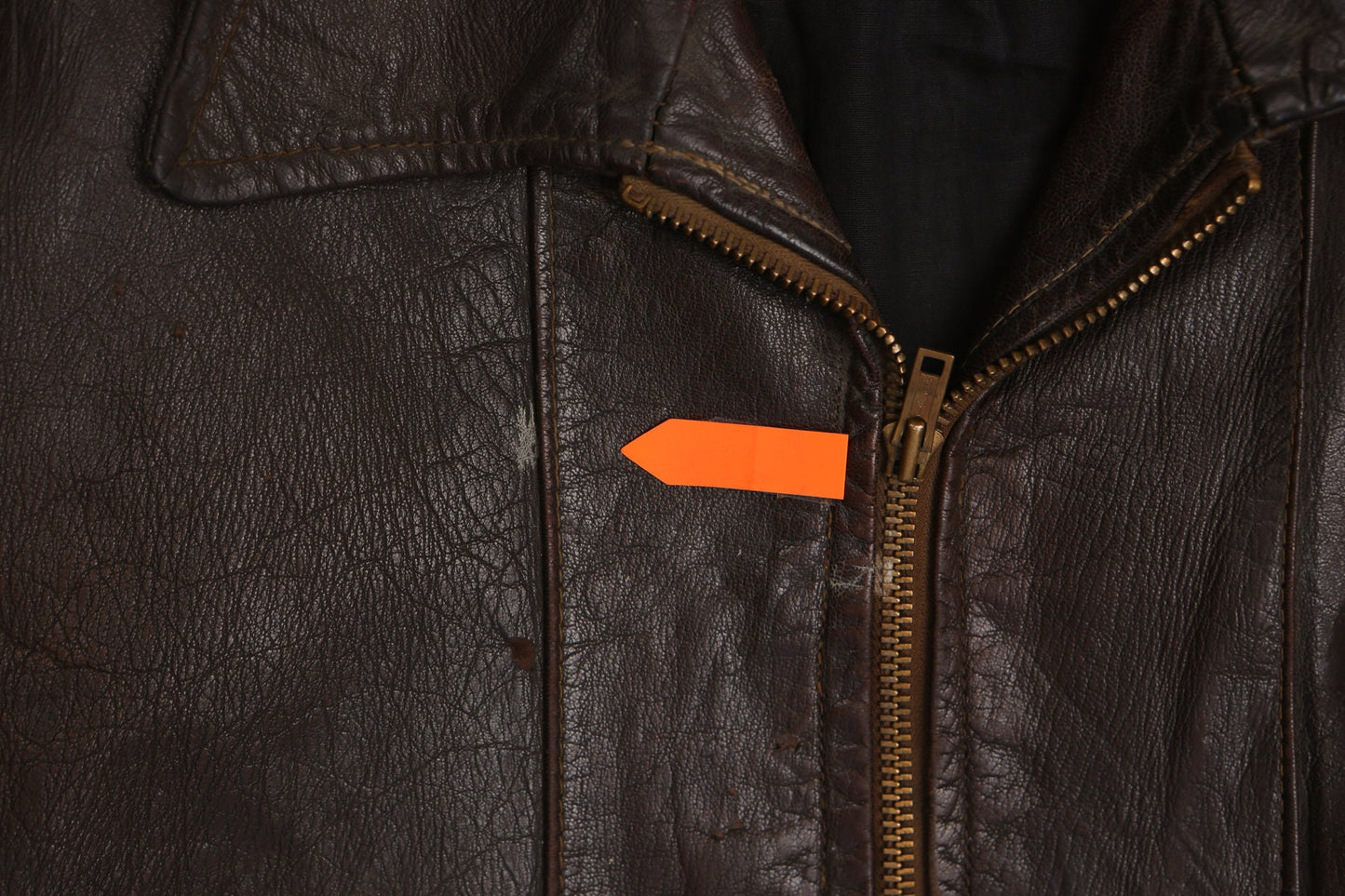 Vintage Men's Brown Leather Jacket - Sportsmen - Era: ( 40's - 50's )