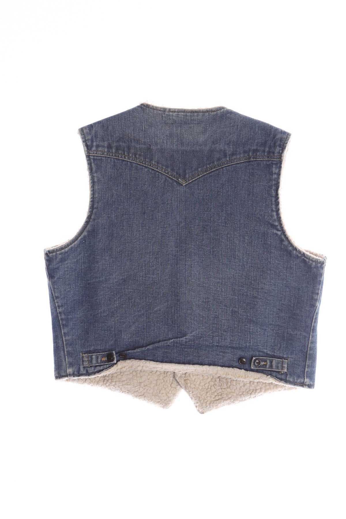 Lee Storm Rider's Blue Denim Sherpa Vest