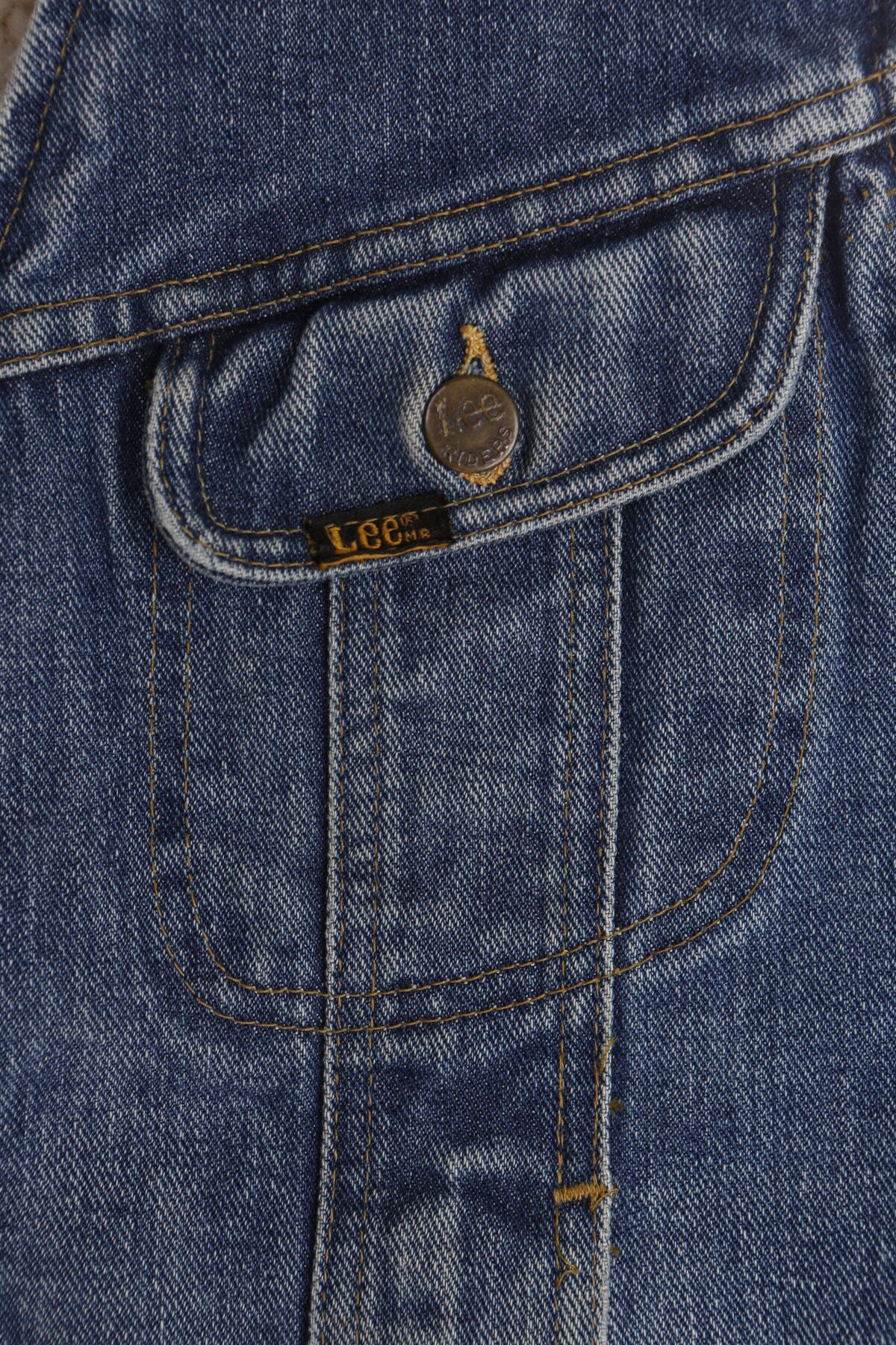 Lee Storm Rider's Blue Denim Sherpa Vest