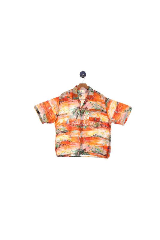 Vintage Men's Hawaiian Shirt - Era 60's - 70's