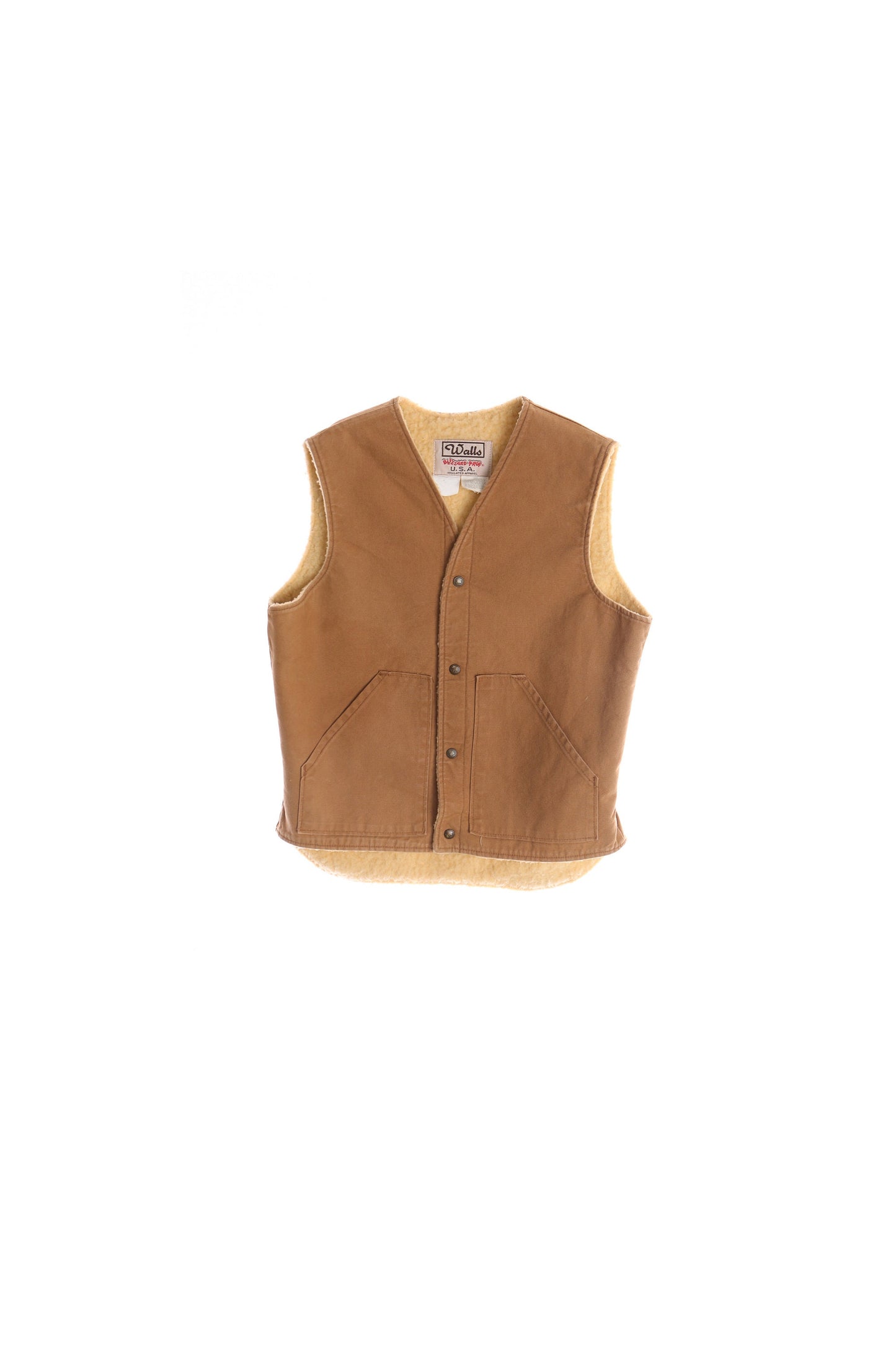 Men Canvas Sherpa Vest By Walls Blizzard Pruf