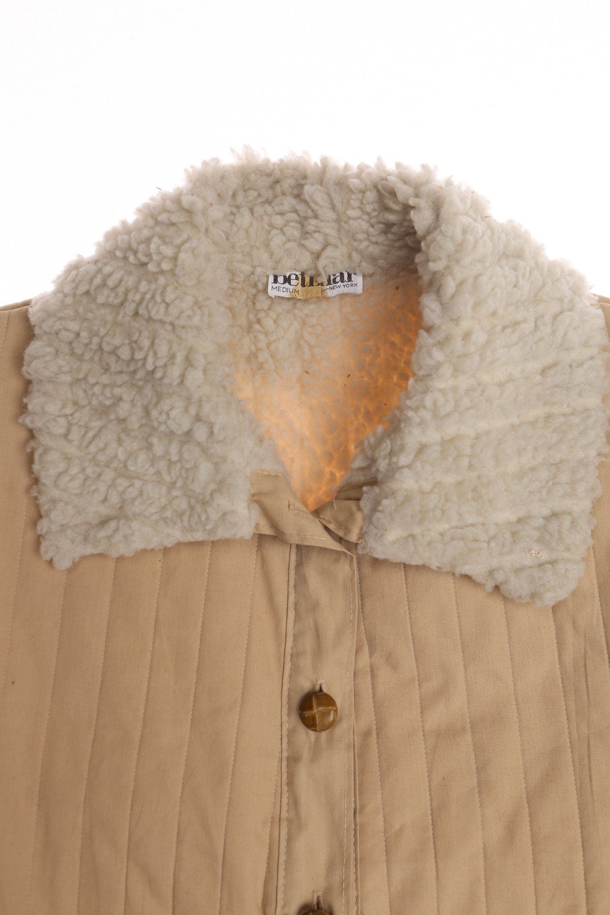 Vintage Women Shear Collar Winter Vest