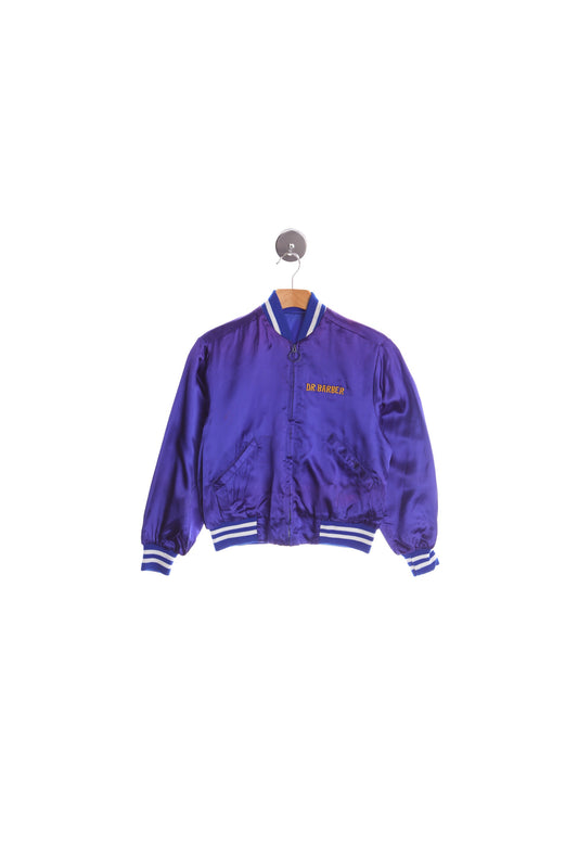 Vintage Purple Souvenir Philippines Nylon Bomber Jacket