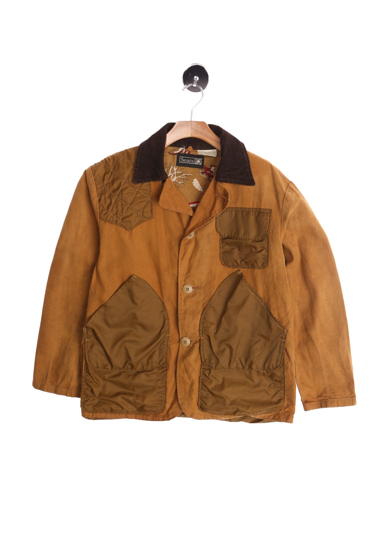 Vintage Men Canvas Hunting Jacket