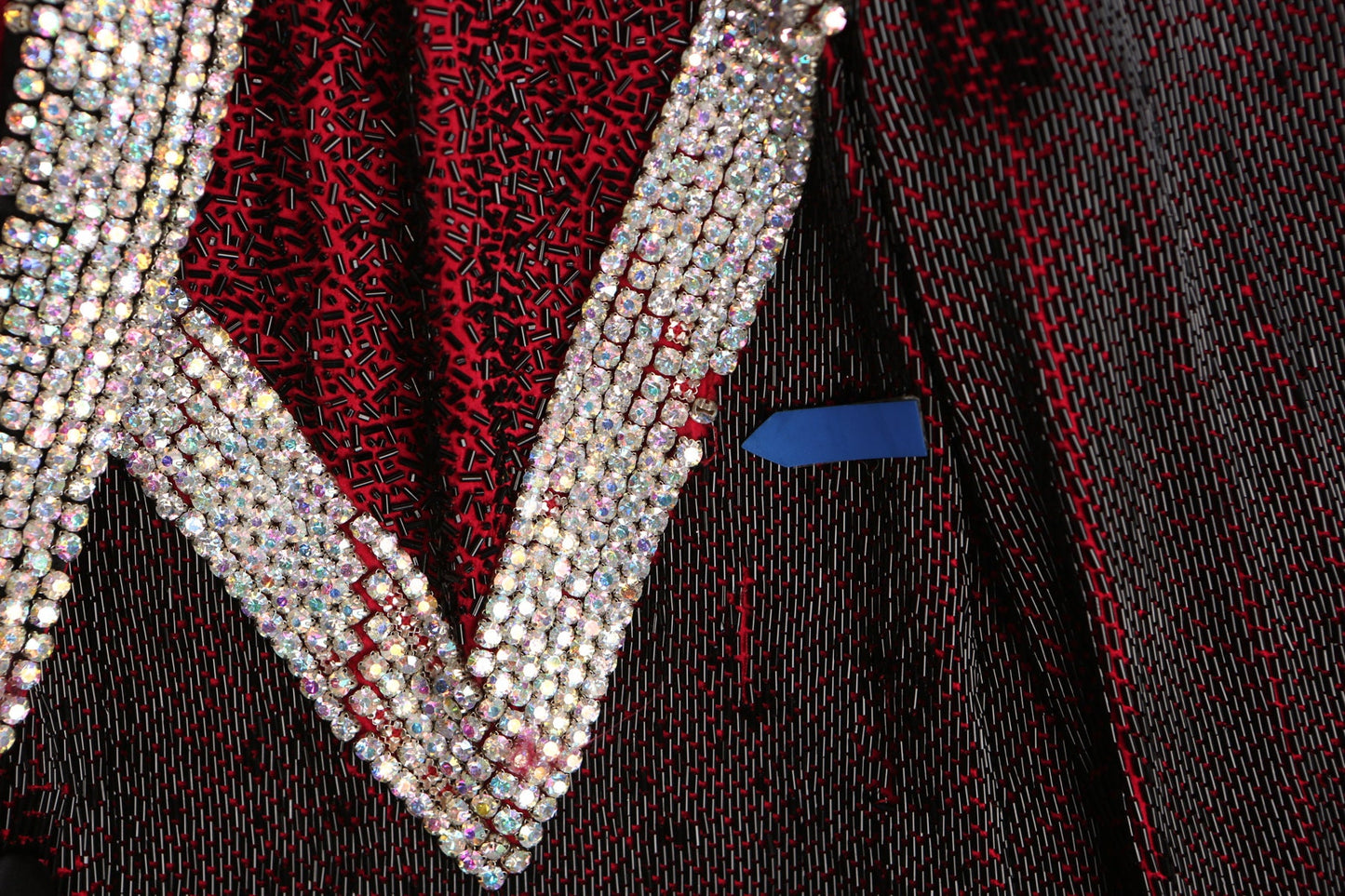 Vintage Men Red Sequin Blazer