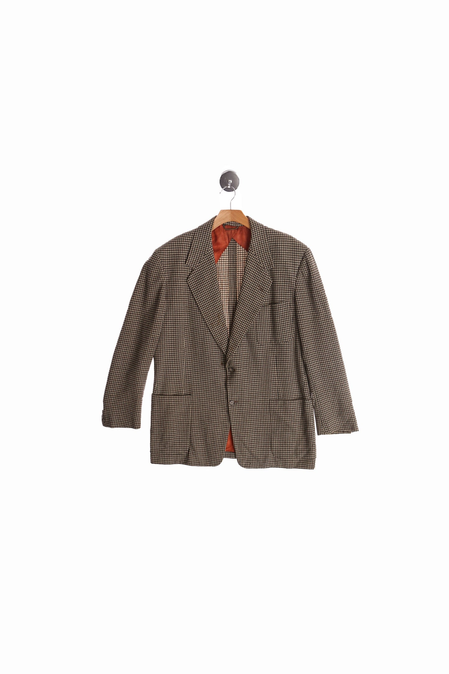 Vintage Men Brown Plaid Blazer - Era ( 40's - 50's )