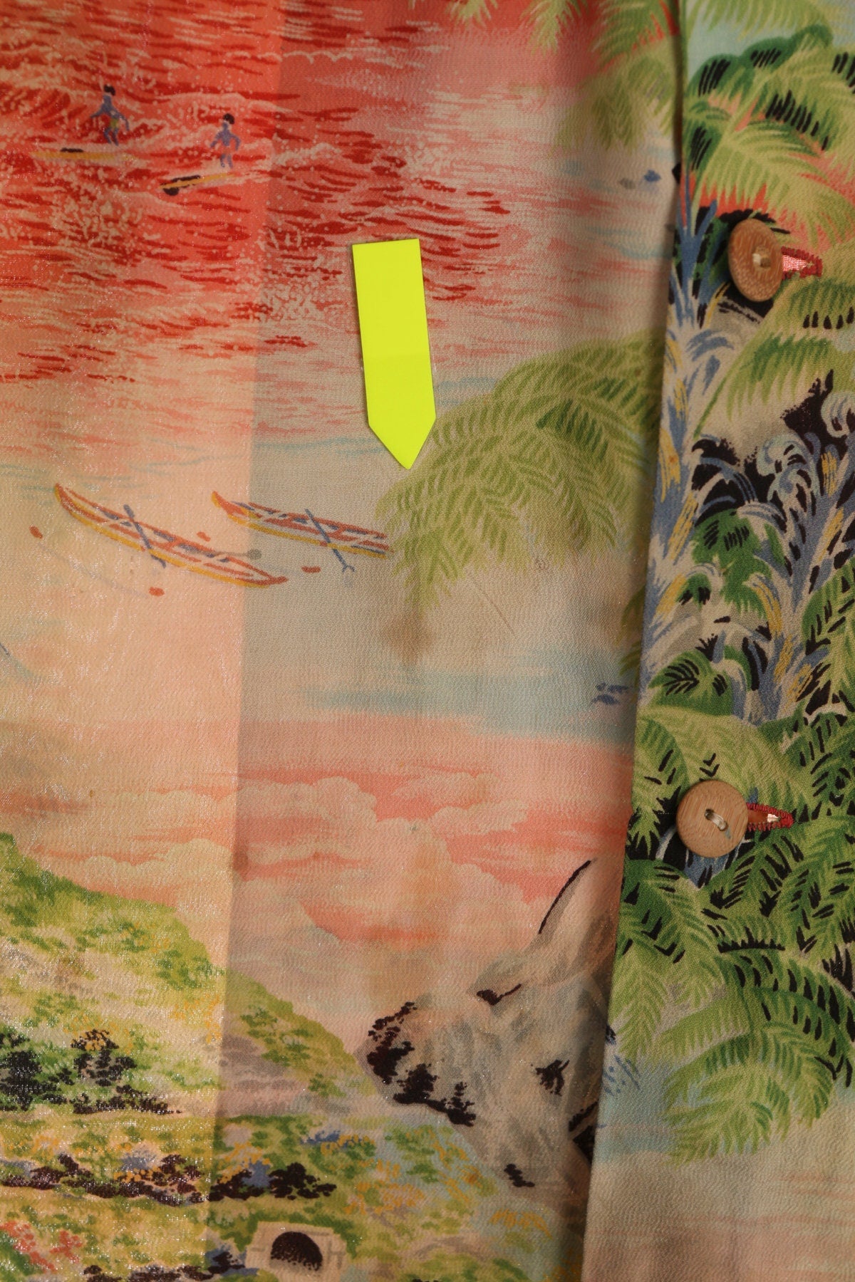 Vintage Men Hawaiian Shirt - Hawaii Print - Polynesian - Sportswear - Made in Hawaii