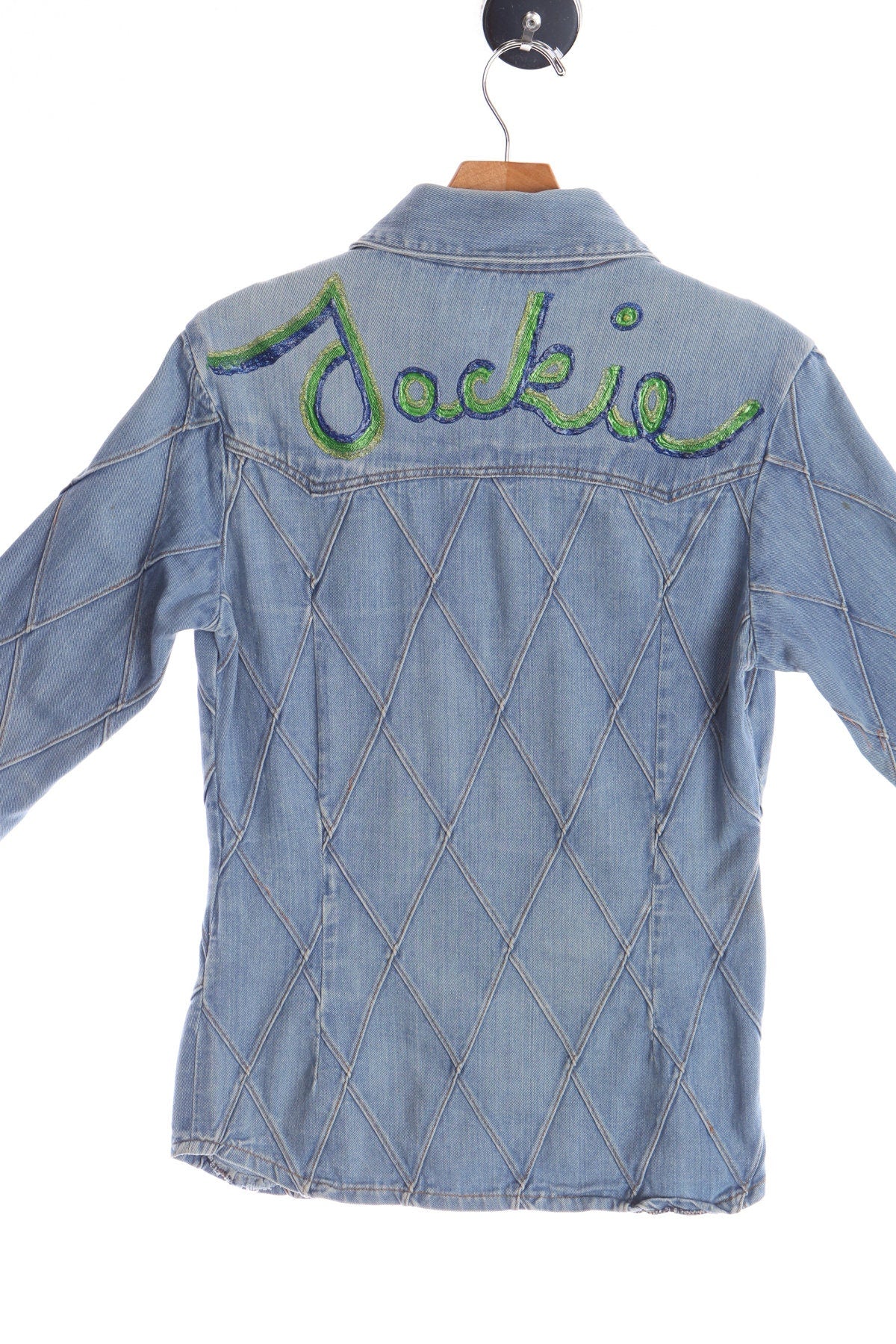 70's Men Blue Denim Shirt