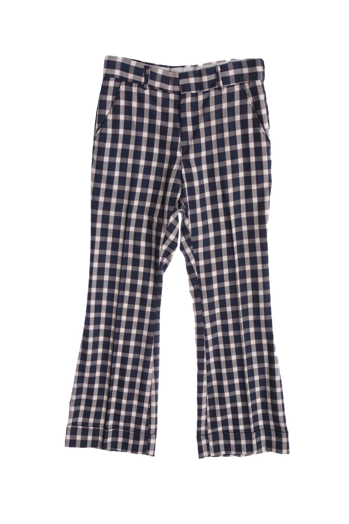 Vintage Levi's Panatela Blue Plaid Polyester Pants