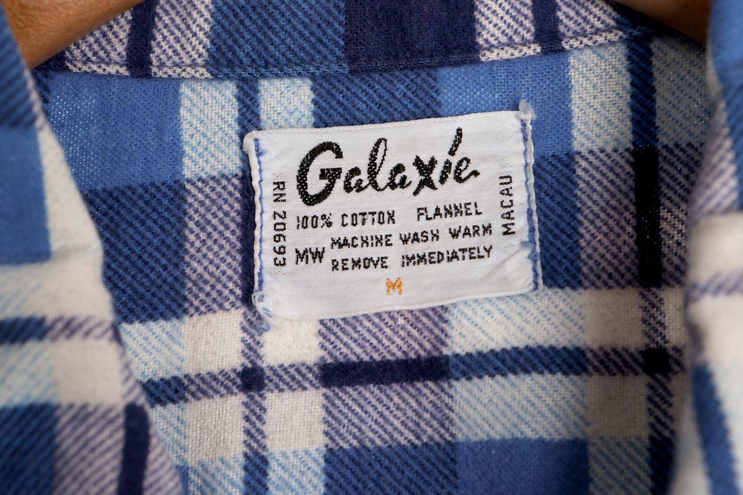 Vintage Plaid Blue Flannel Shirt - Era ( 70's - 80's )