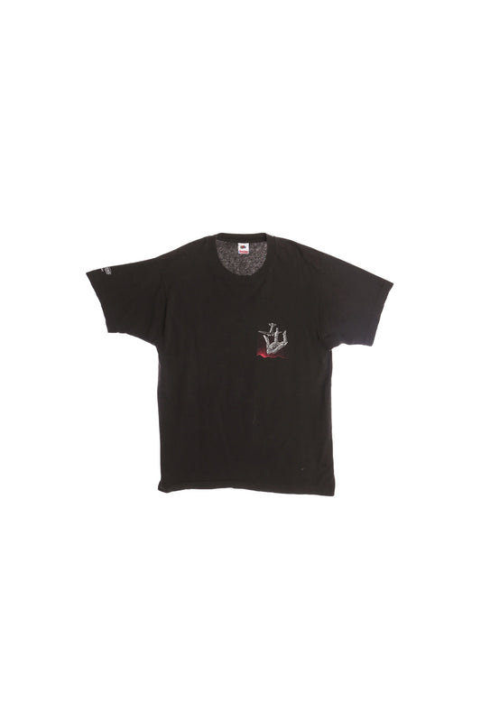 Vintage Black Graphic T-shirt - Airborne Parachuting
