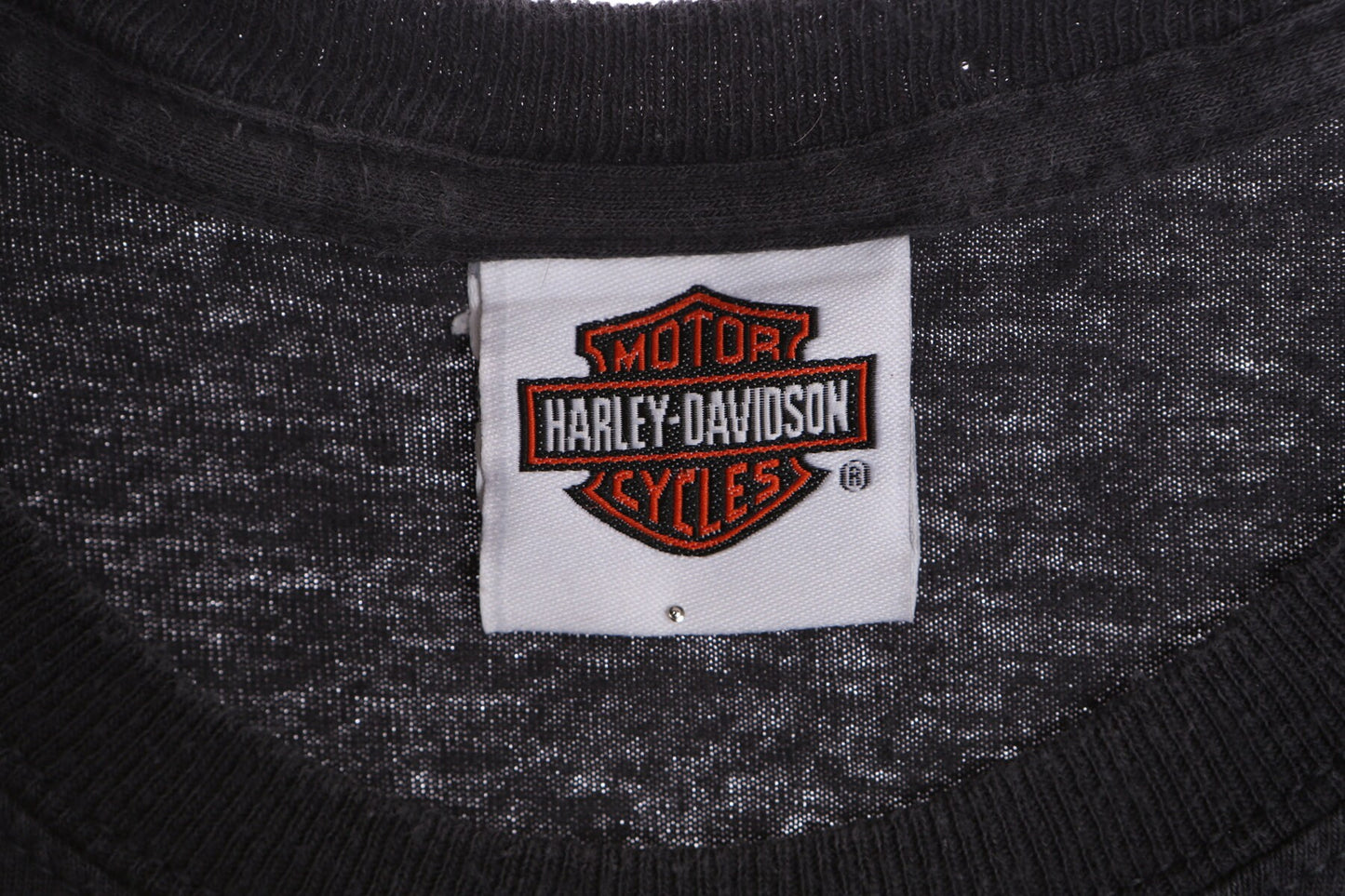 Harley Davidson Black Graphic T-shirt - National City Coronado California Print