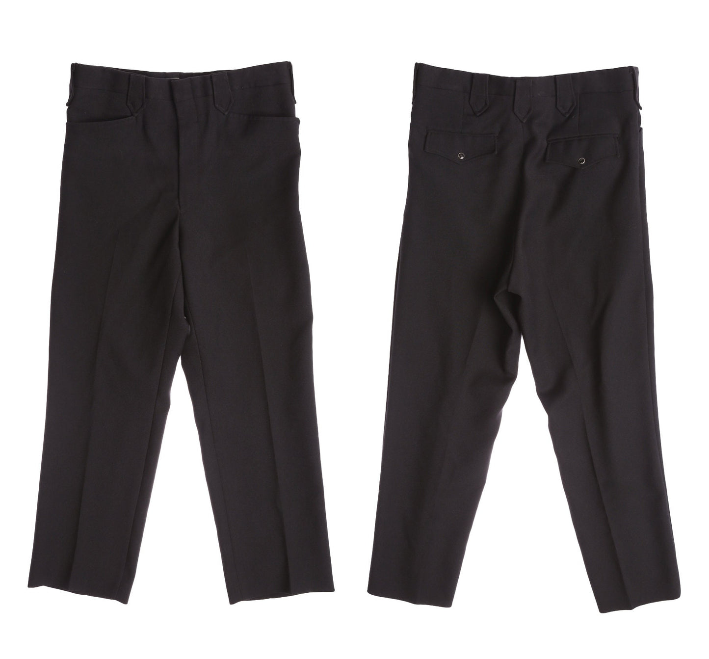 Vintage Black Men Polyester Western Pants - Era 60's - 70's