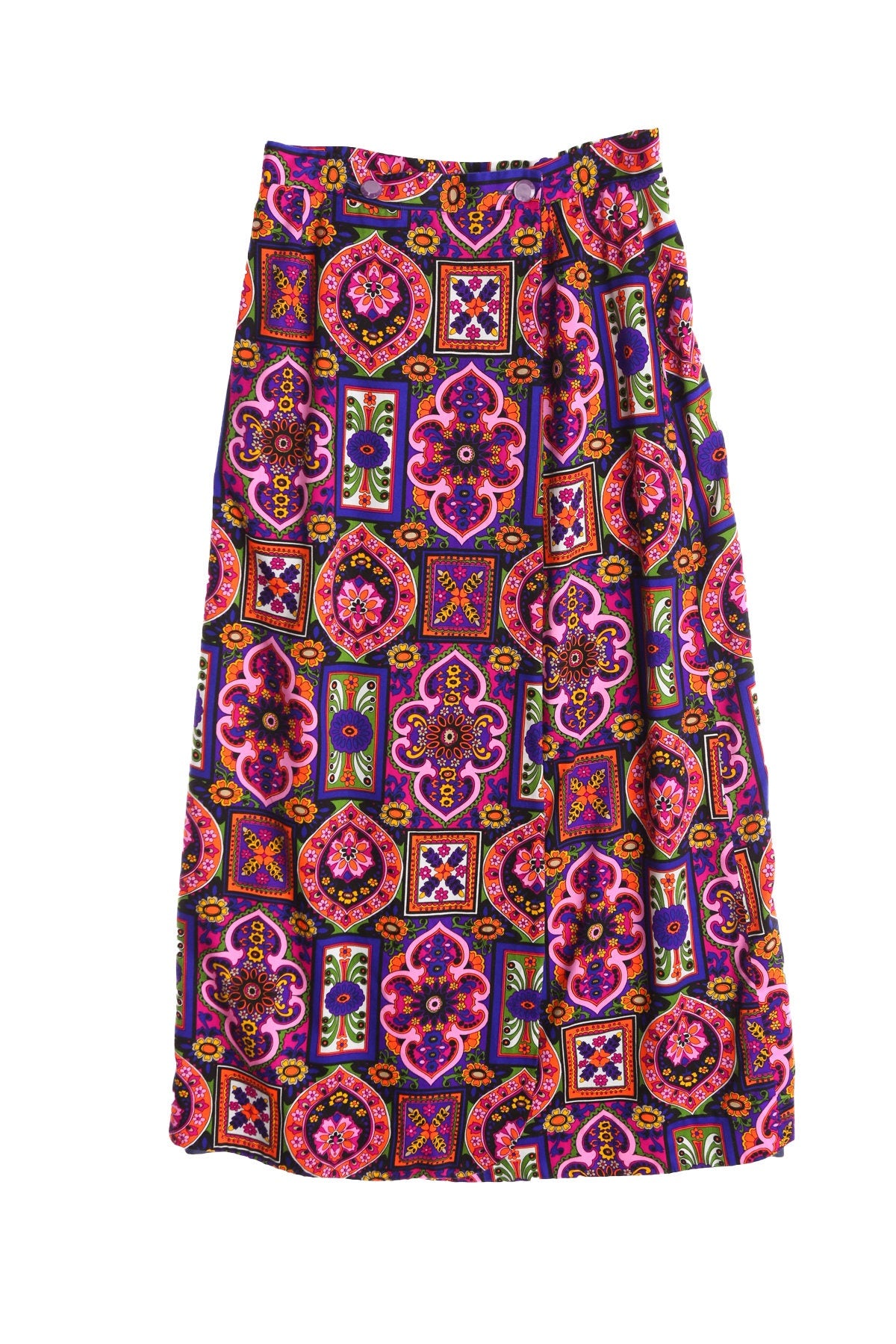 Vintage Women Boho Skirt - Era 70's - 80's