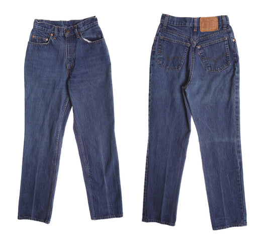 Vintage 505 Levi's Jeans - Dark Blue Denim Pants - Made in USA