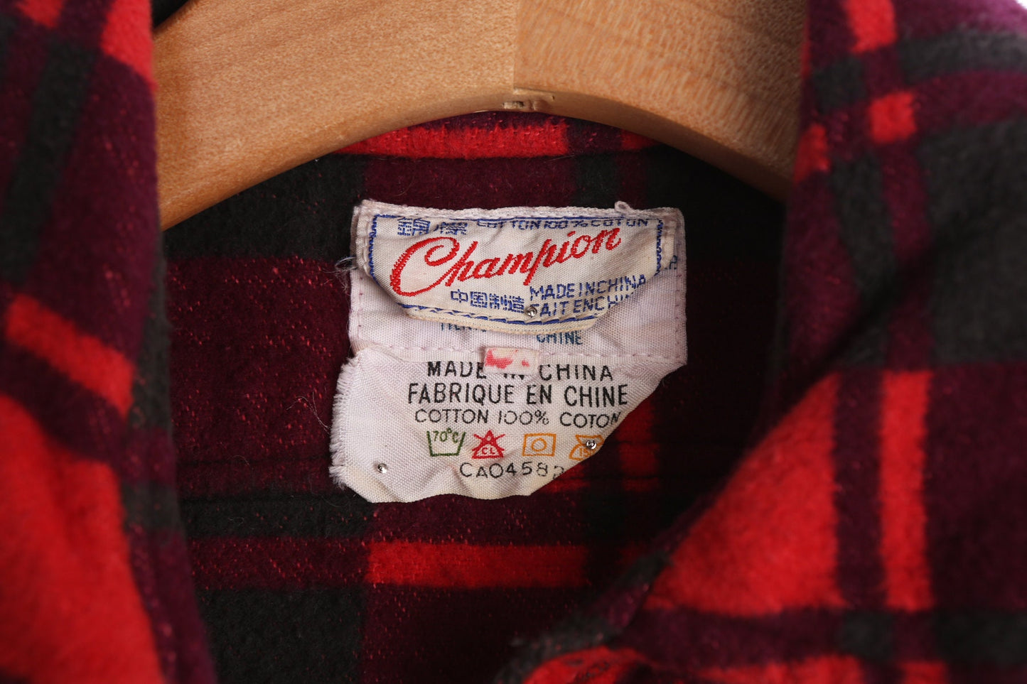 Vintage Red Flannel Shirt