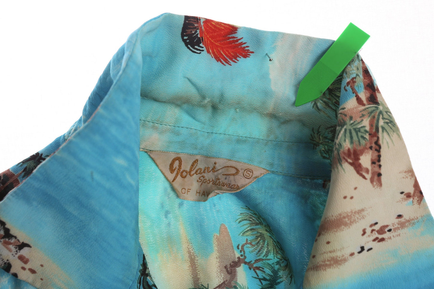 Vintage Men's Blue Hawaiian Shirt By Aolani