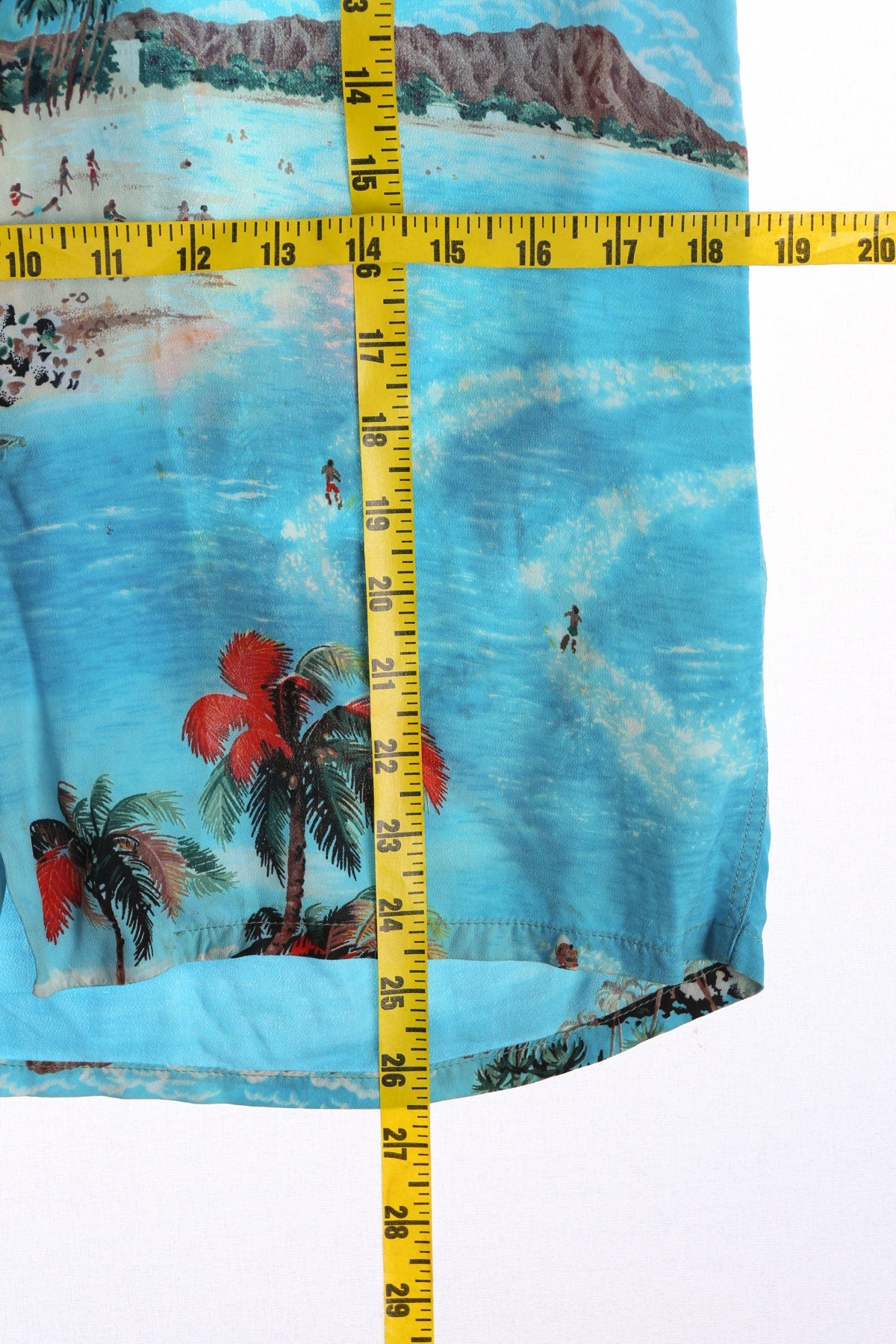 Vintage Men's Blue Hawaiian Shirt By Aolani