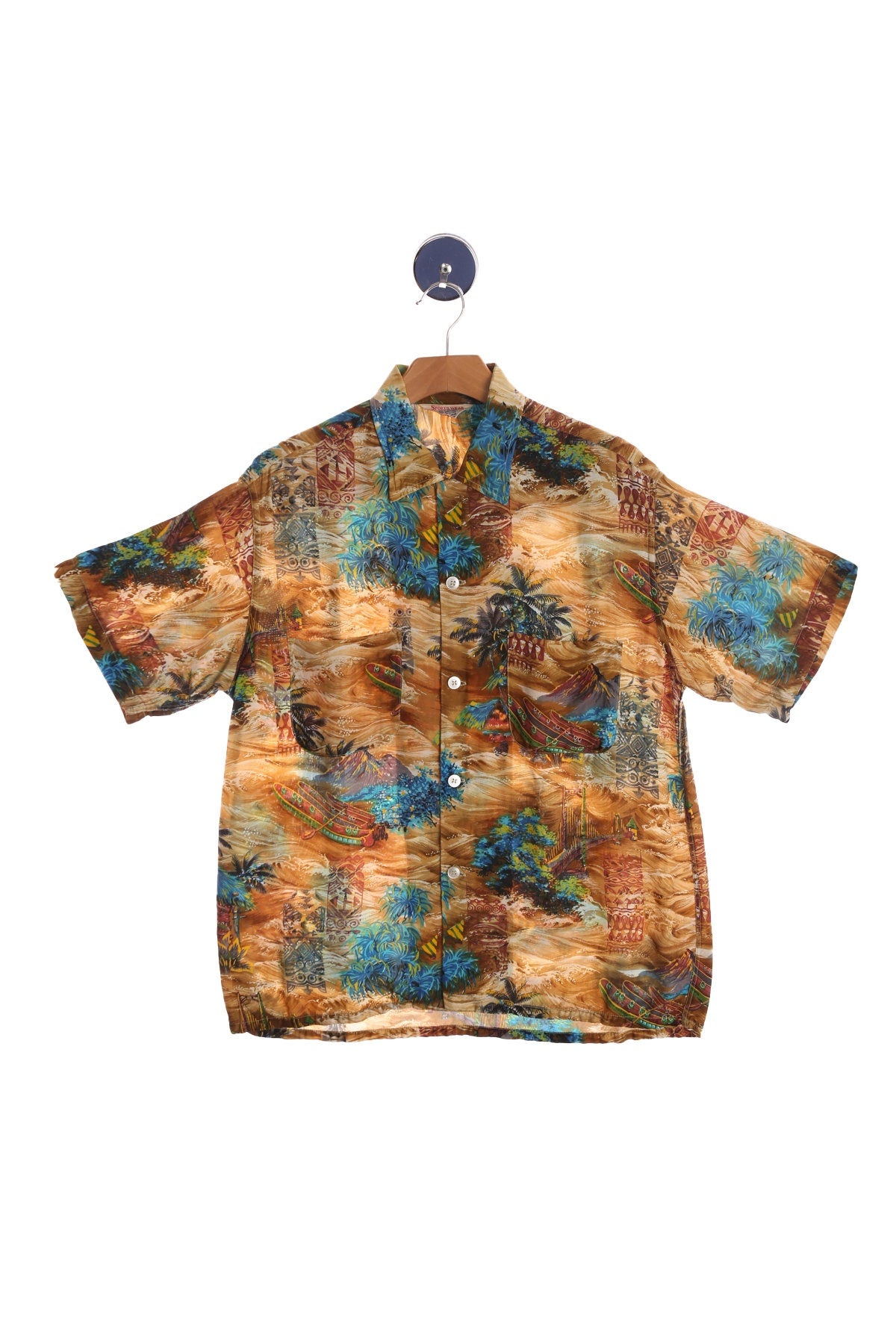 Vintage Men's Hawaiian Shirt - Made in Japan