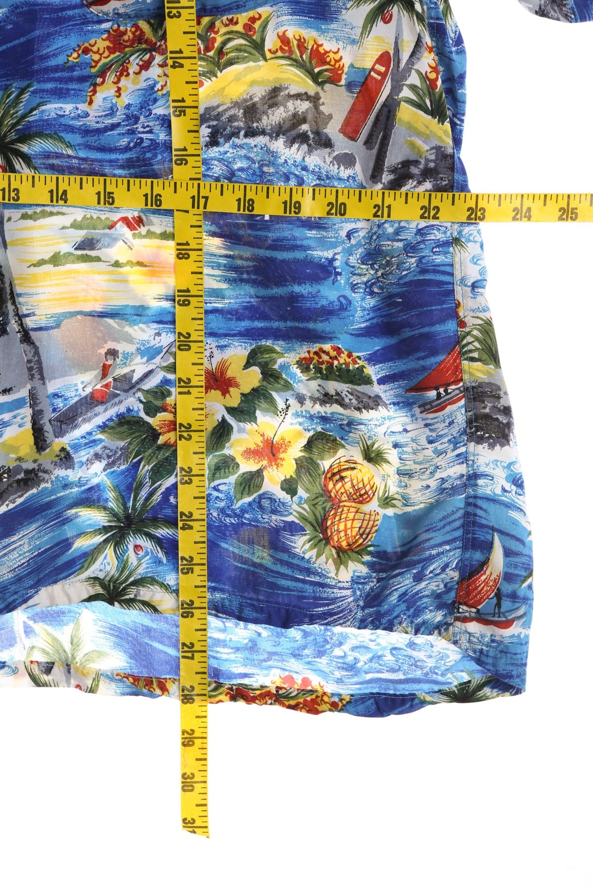 Vintage Blue Hawaiian Shirt - By South Pacific Made in Japan