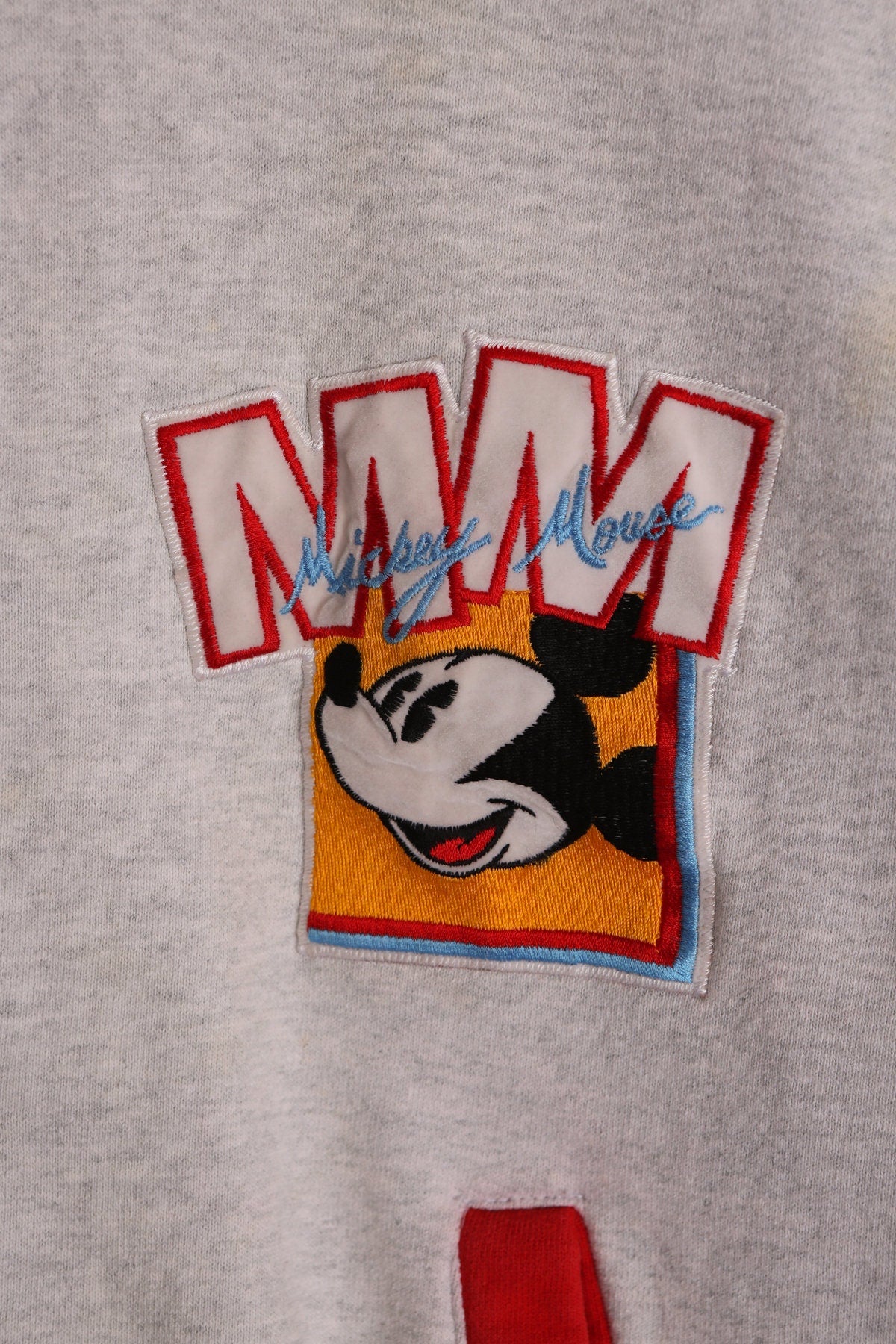 Vintage Mickey Mouse Gray Bomber Jacket