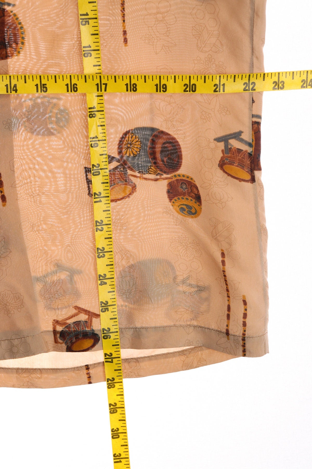 McHenry Beige Hawaiian Shirt - Honolulu - Drums Print