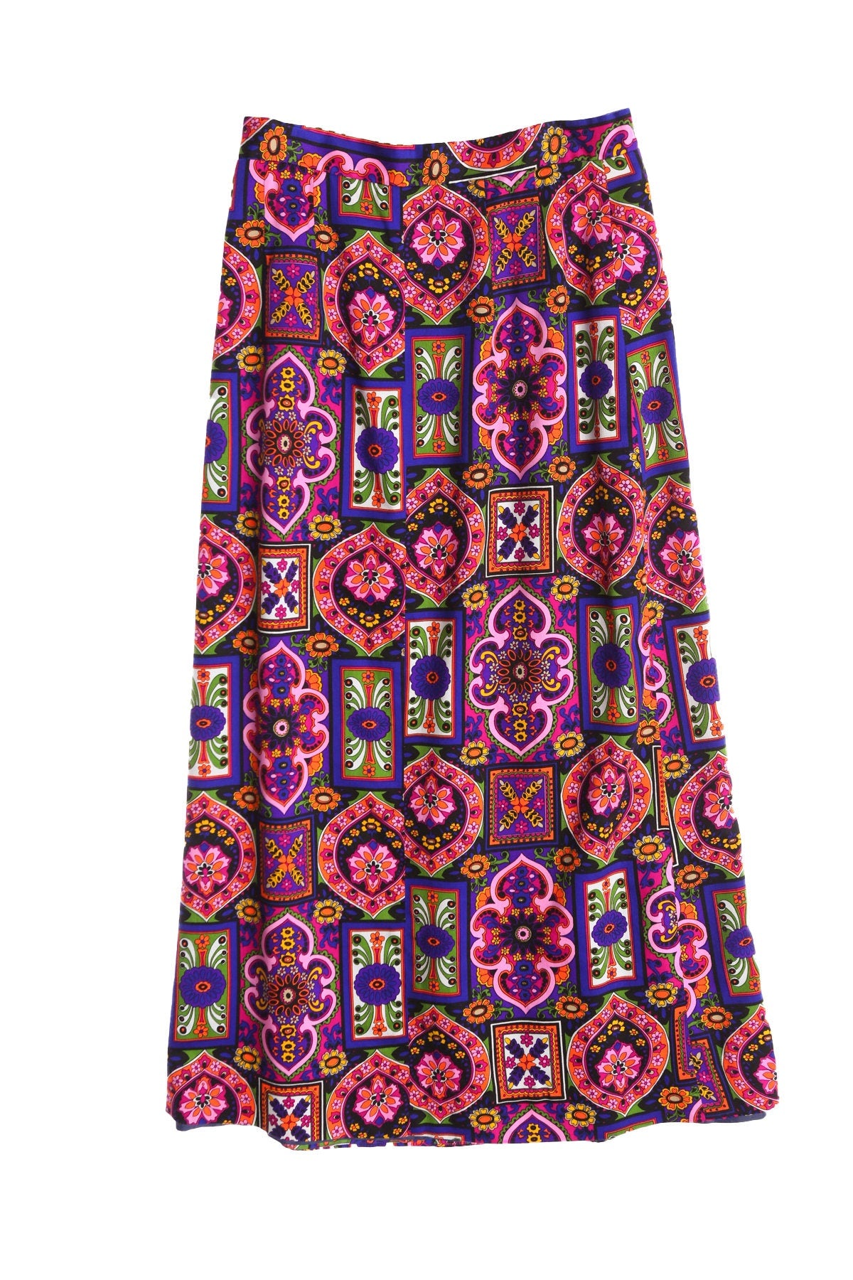 Vintage Women Boho Skirt - Era 70's - 80's