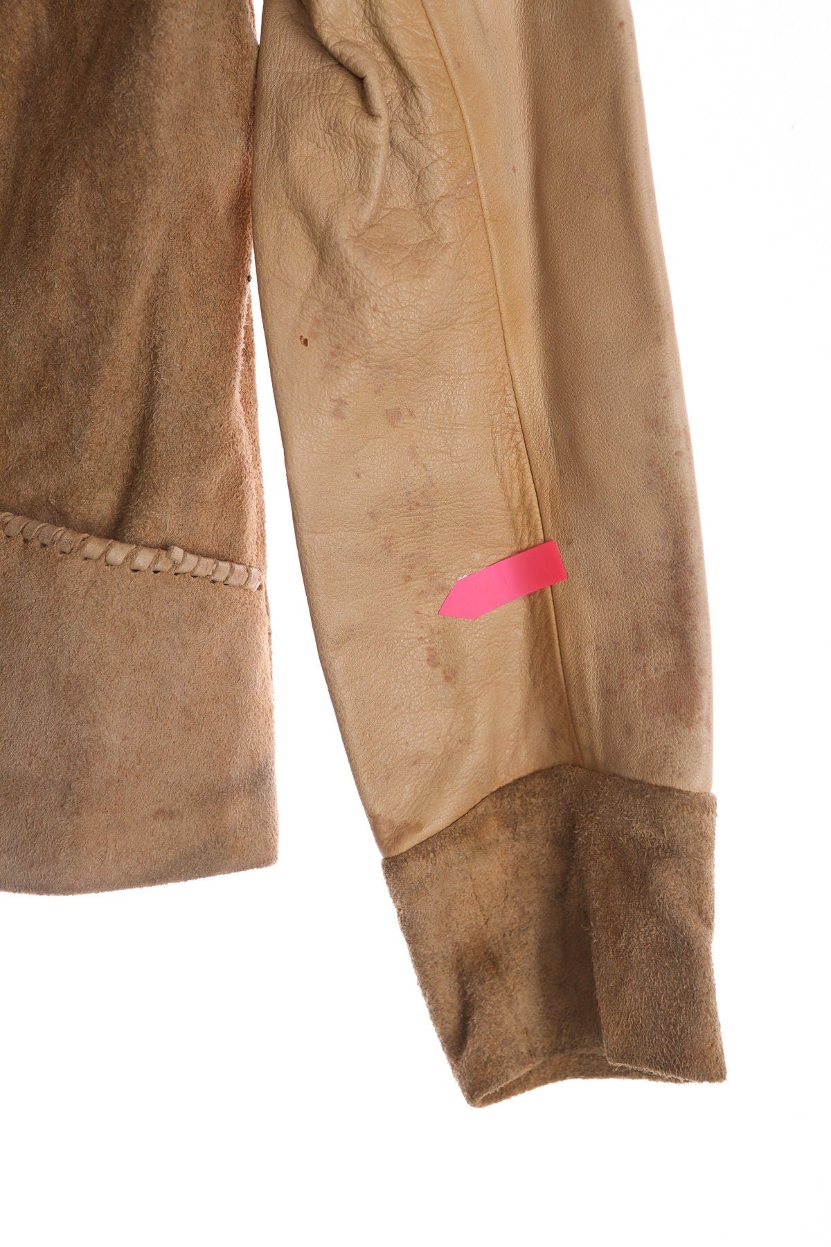 Vintage Women Leather Jacket - Era 60's - 70's - Hand Made - North Beach Style