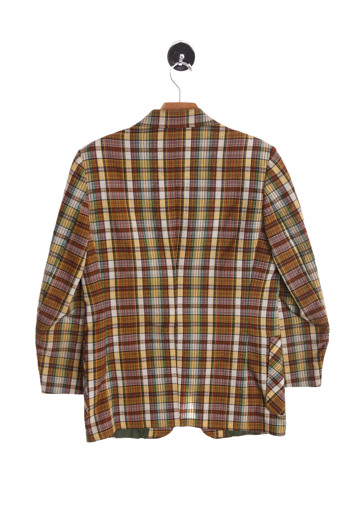 Men Plaid Casual Blazer - Era 60's - 70's