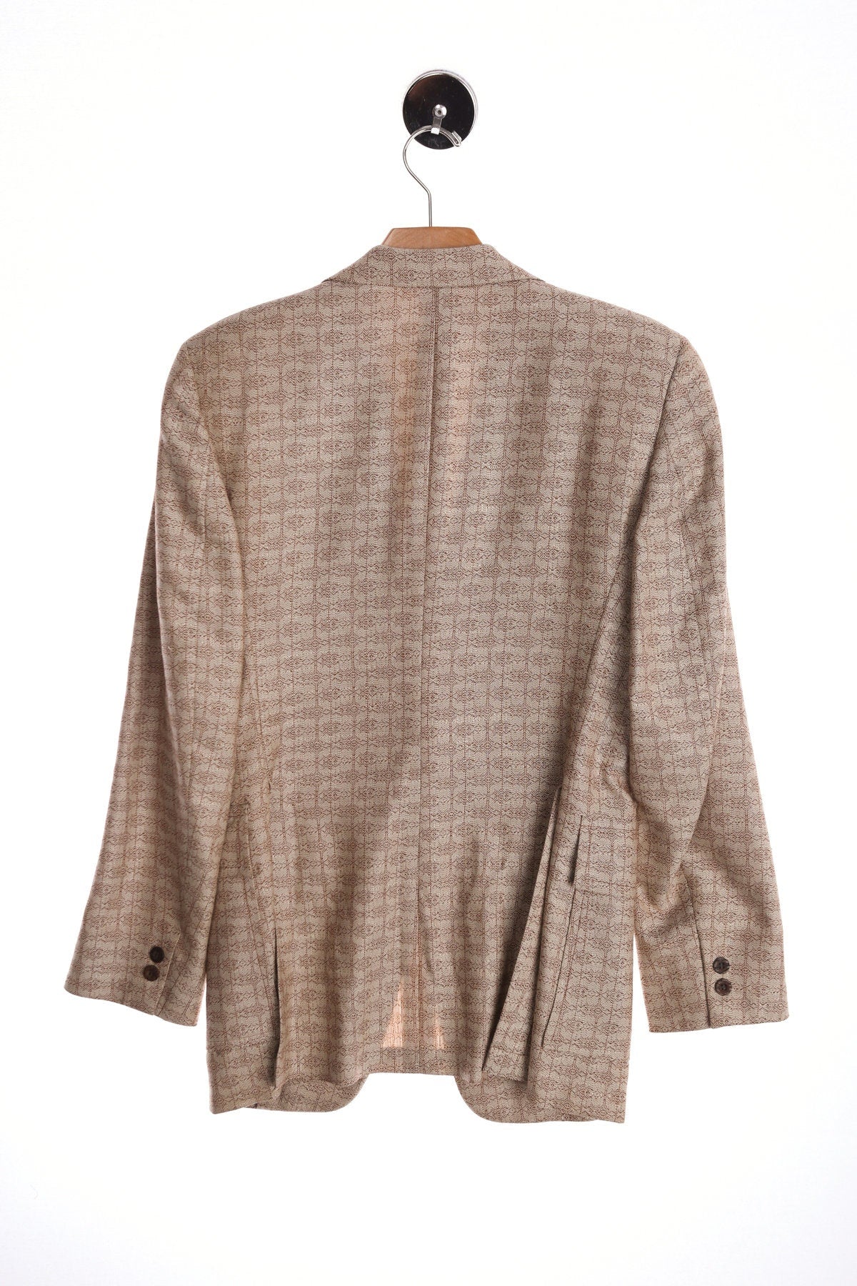 Vintage Beige Casual Blazer - Era 60's 70's