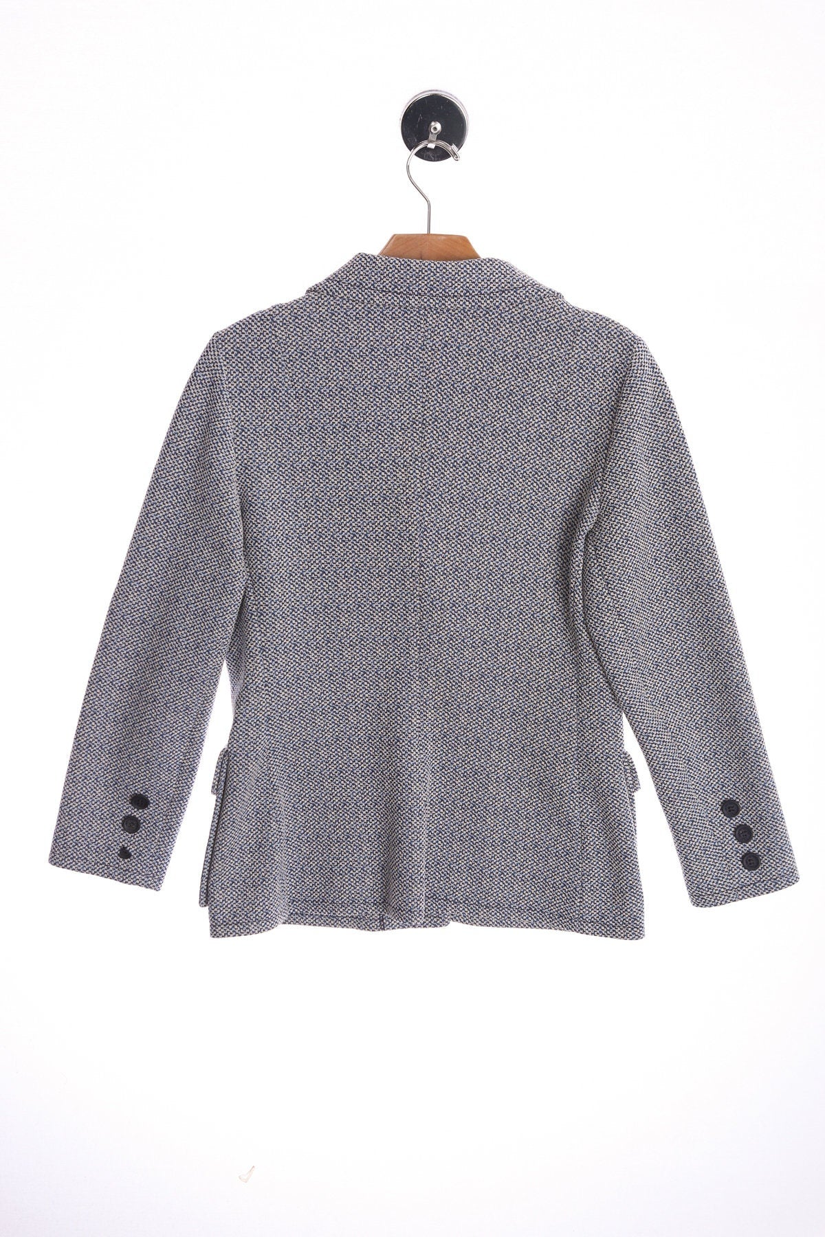 70's Women Blue Casual poly Blazer