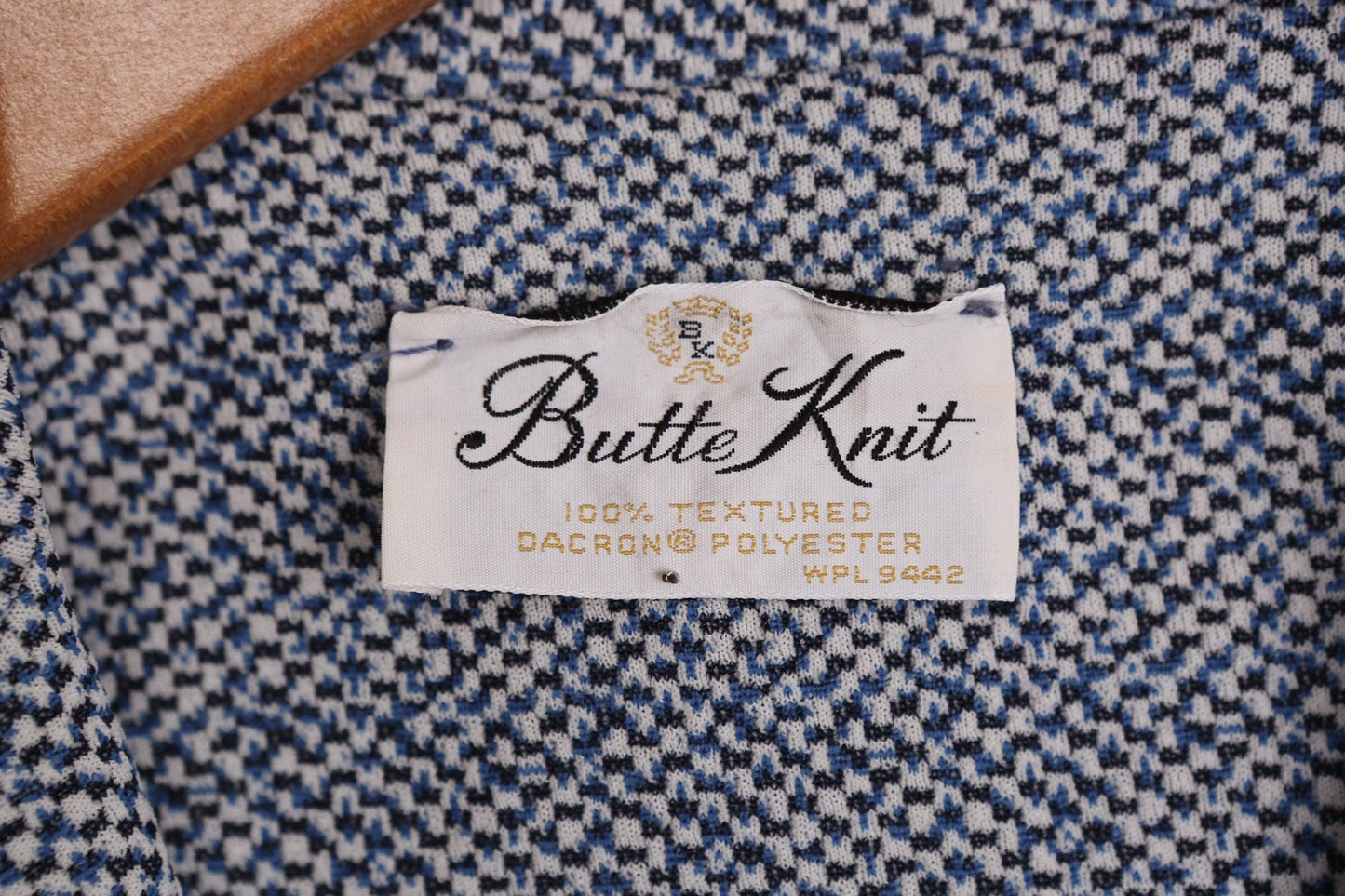 70's Women Blue Casual poly Blazer