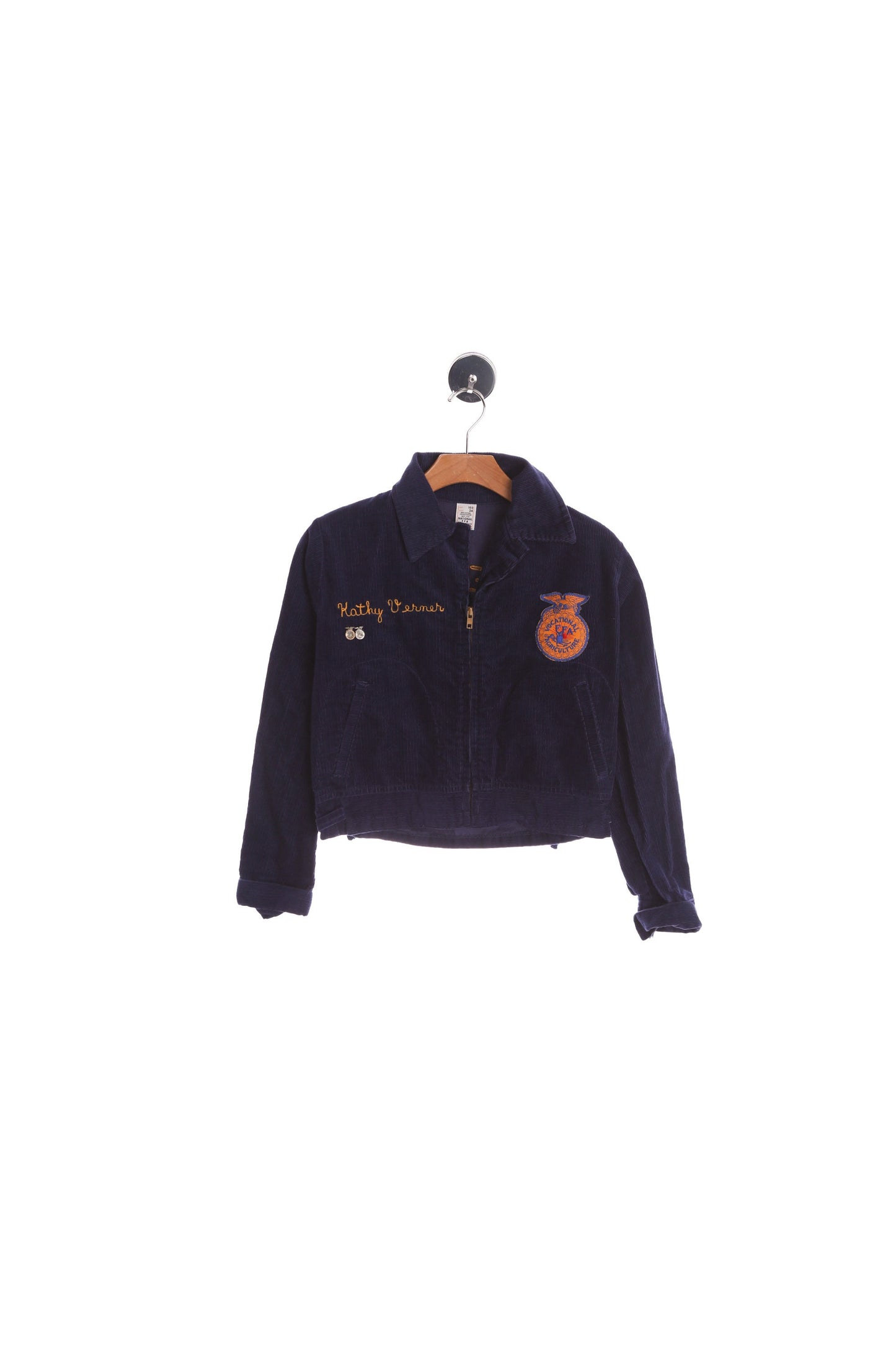 Vintage Blue Farmers Jacket - Texas City Fair Back Embroidery