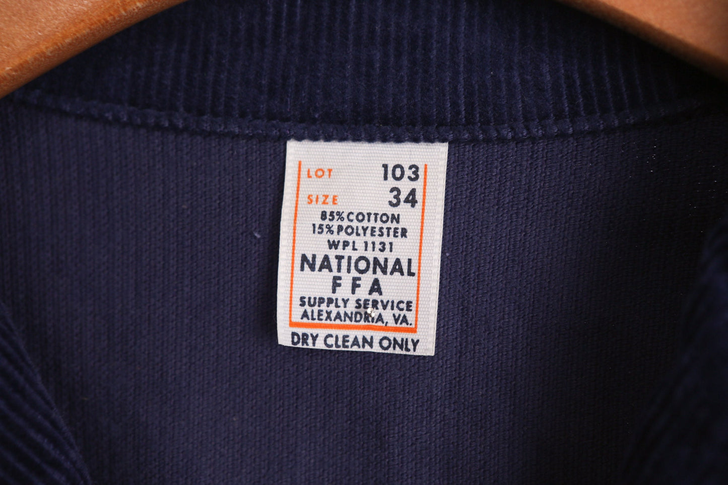 Vintage Blue Farmers Jacket - Texas City Fair Back Embroidery