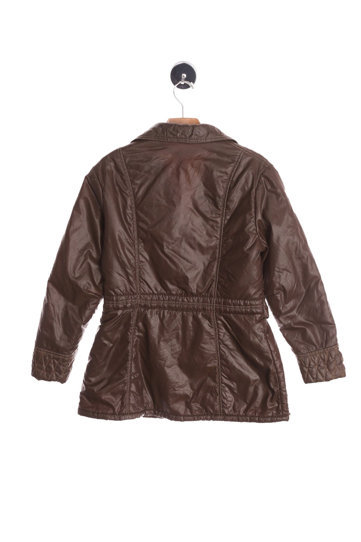 70's Women Brown Windbreaker Jacket