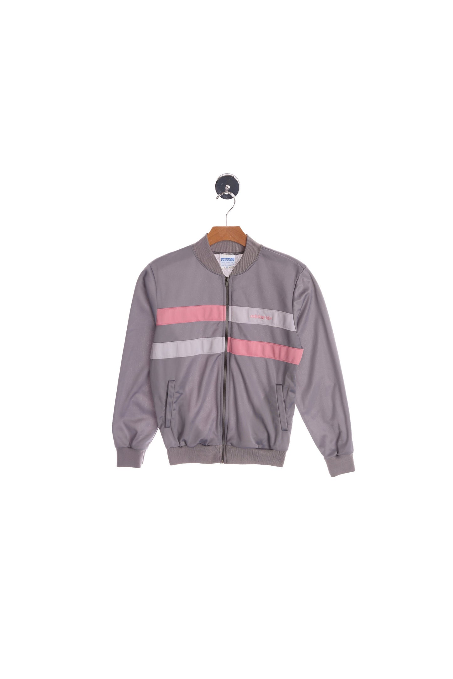 Vintage Adidas Gray Jogging Top Jacket