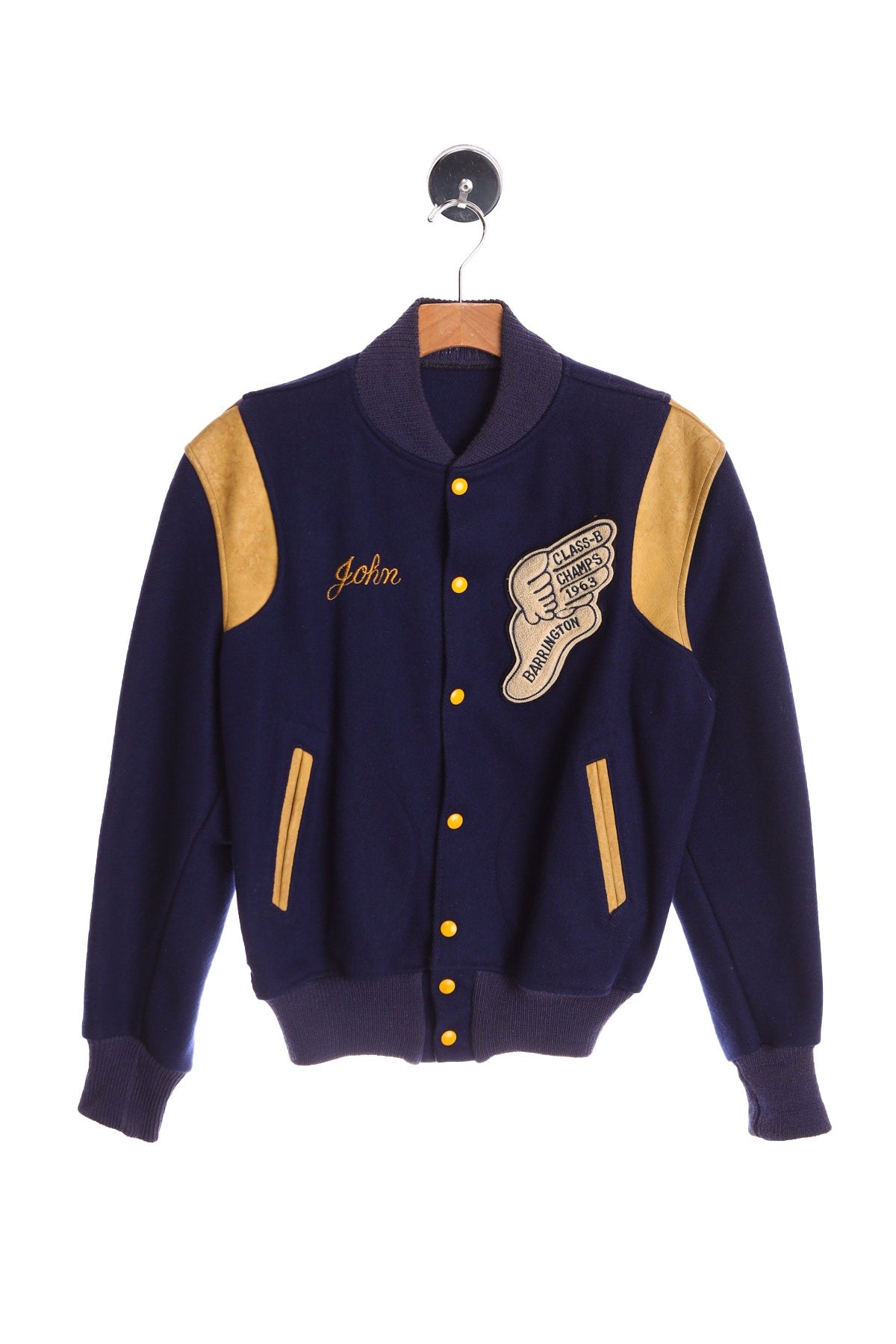 Vintage Men Varsity Jacket - 1963 Barrington Class B Champs