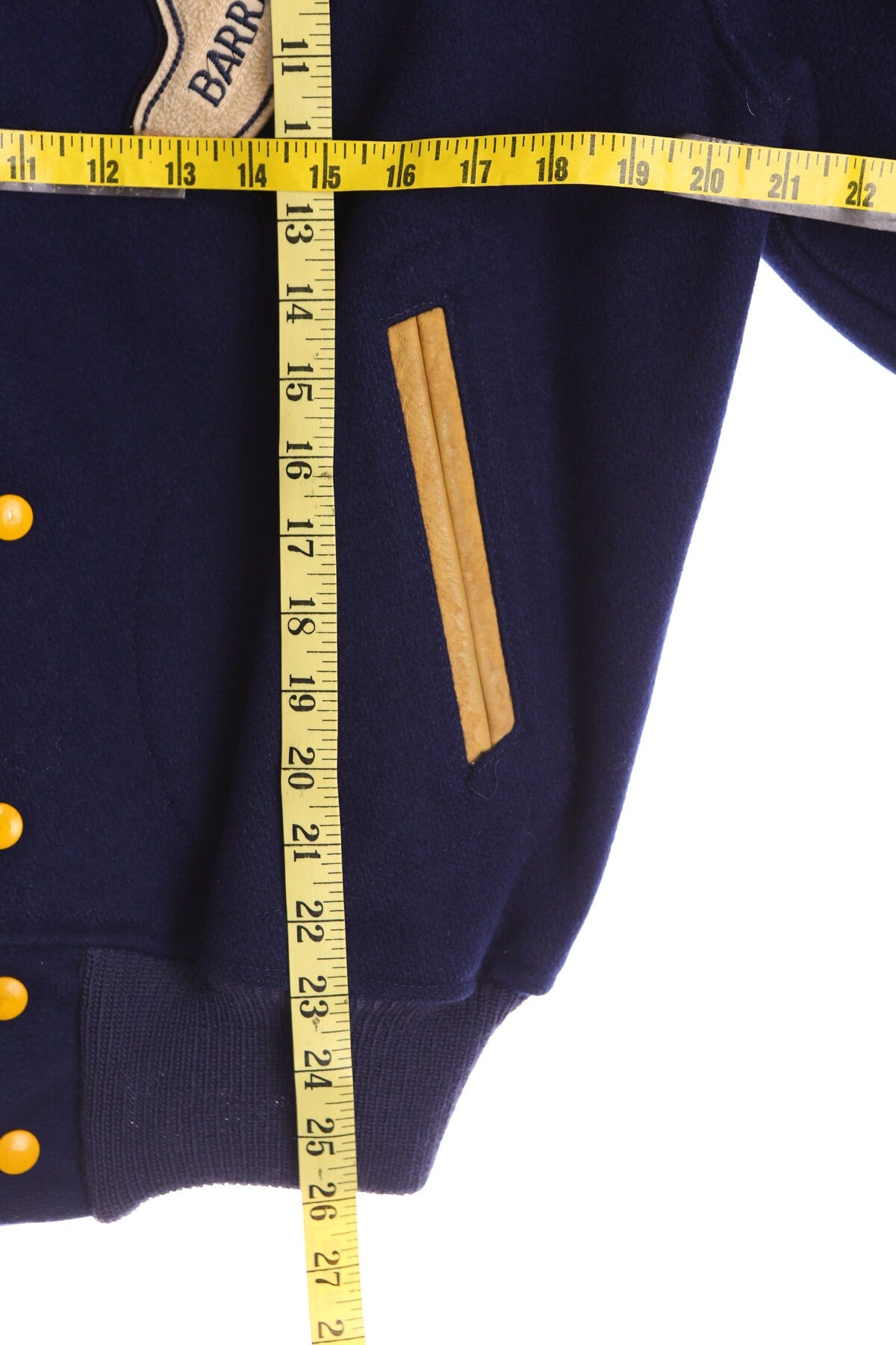 Vintage Men Varsity Jacket - 1963 Barrington Class B Champs