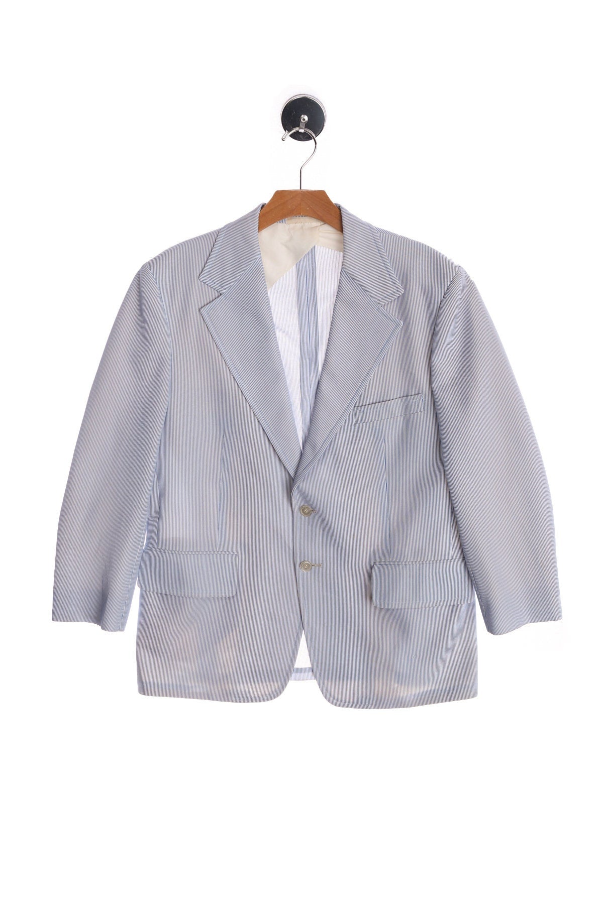 70's Blazer - Men's casual Jacket - Light Blue - Polyester