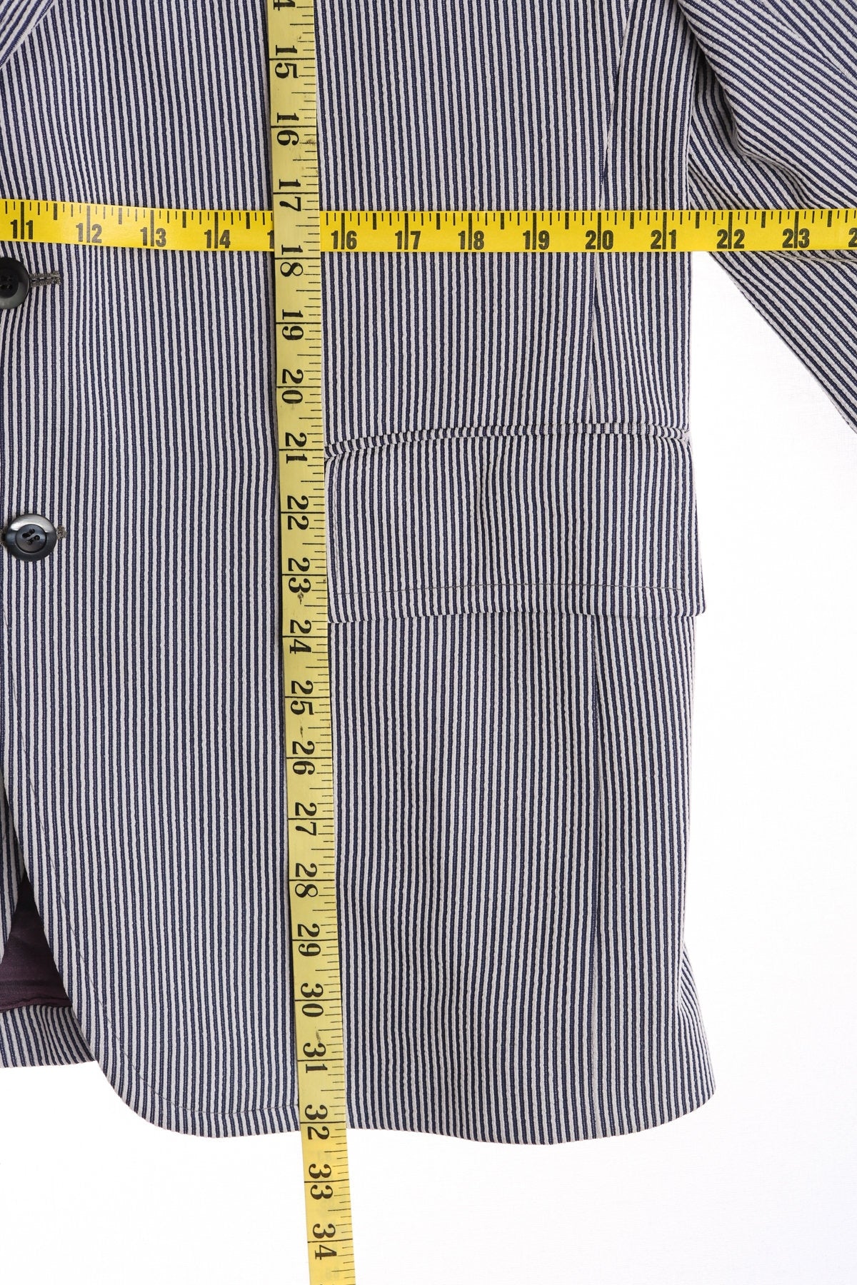 Vintage Men 70's Striped Polyester Suit