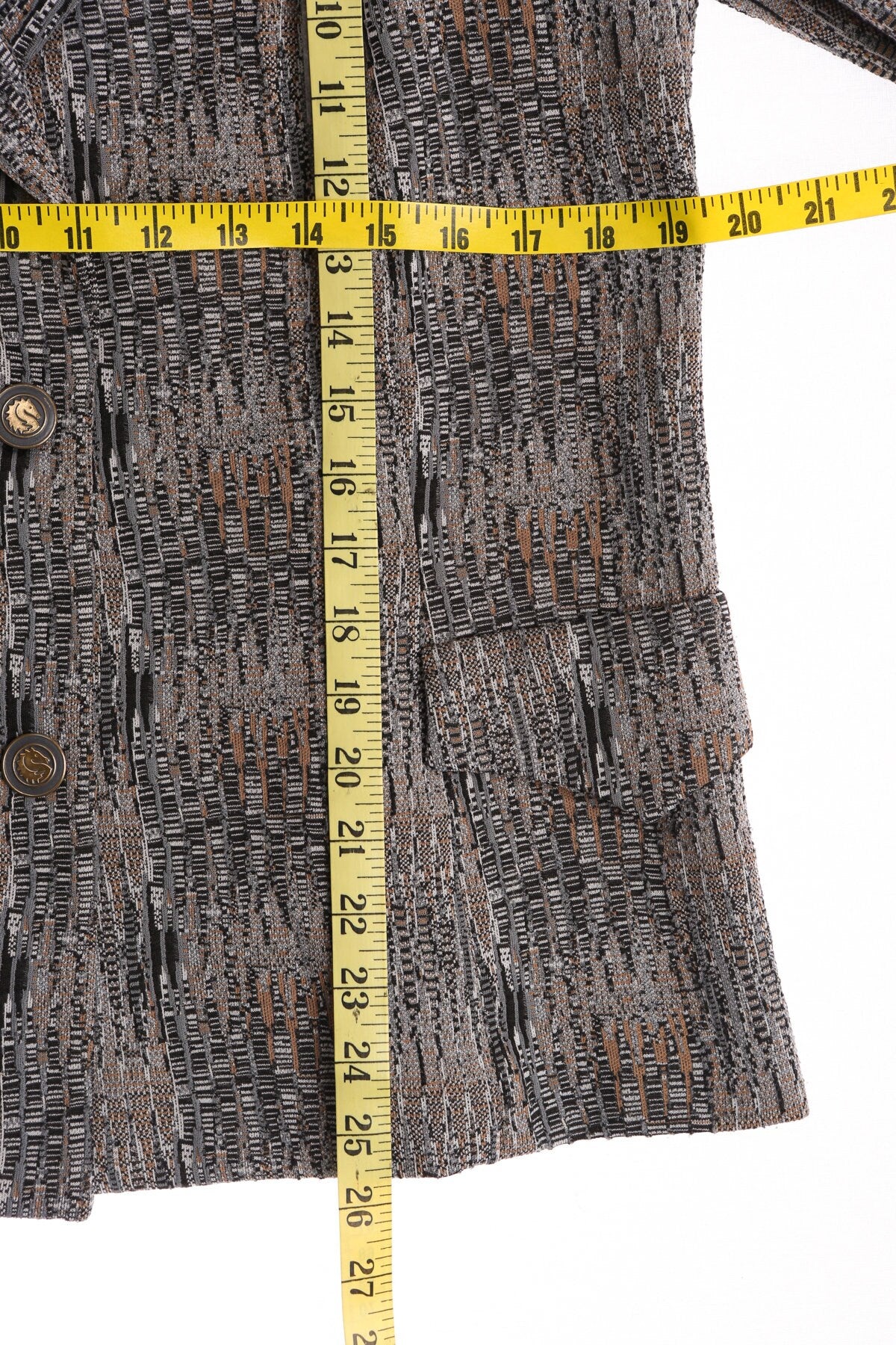 Vintage Women Gray Polyester Casual Suit - 2 Piece Suit