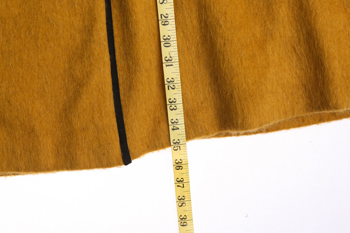 Vintage Women Yellow / Mustard Winter Poncho - Era 60's - 70's - Made in Austria